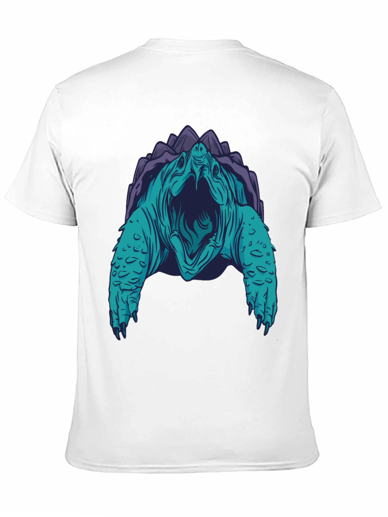 Turtle Graphic Tee - Black Cotton Blend