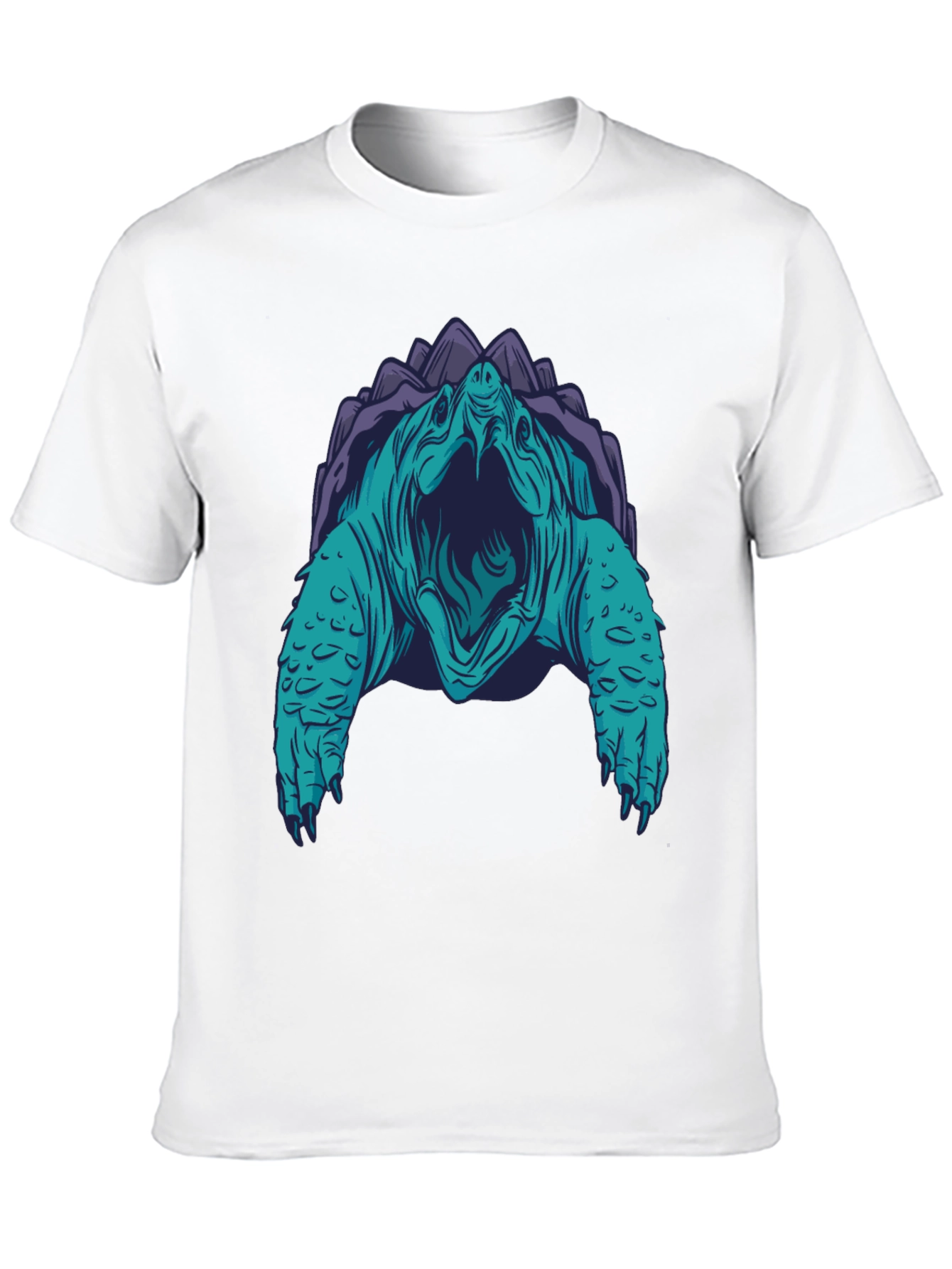 Turtle Graphic Tee - Black Cotton Blend