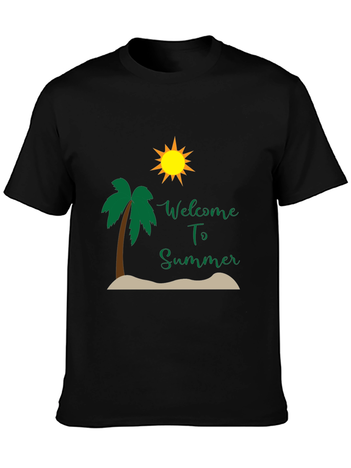 Welcome to Summer Black T-Shirt