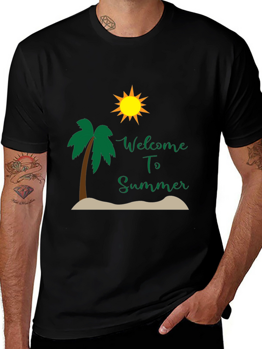 Welcome to Summer Black T-Shirt