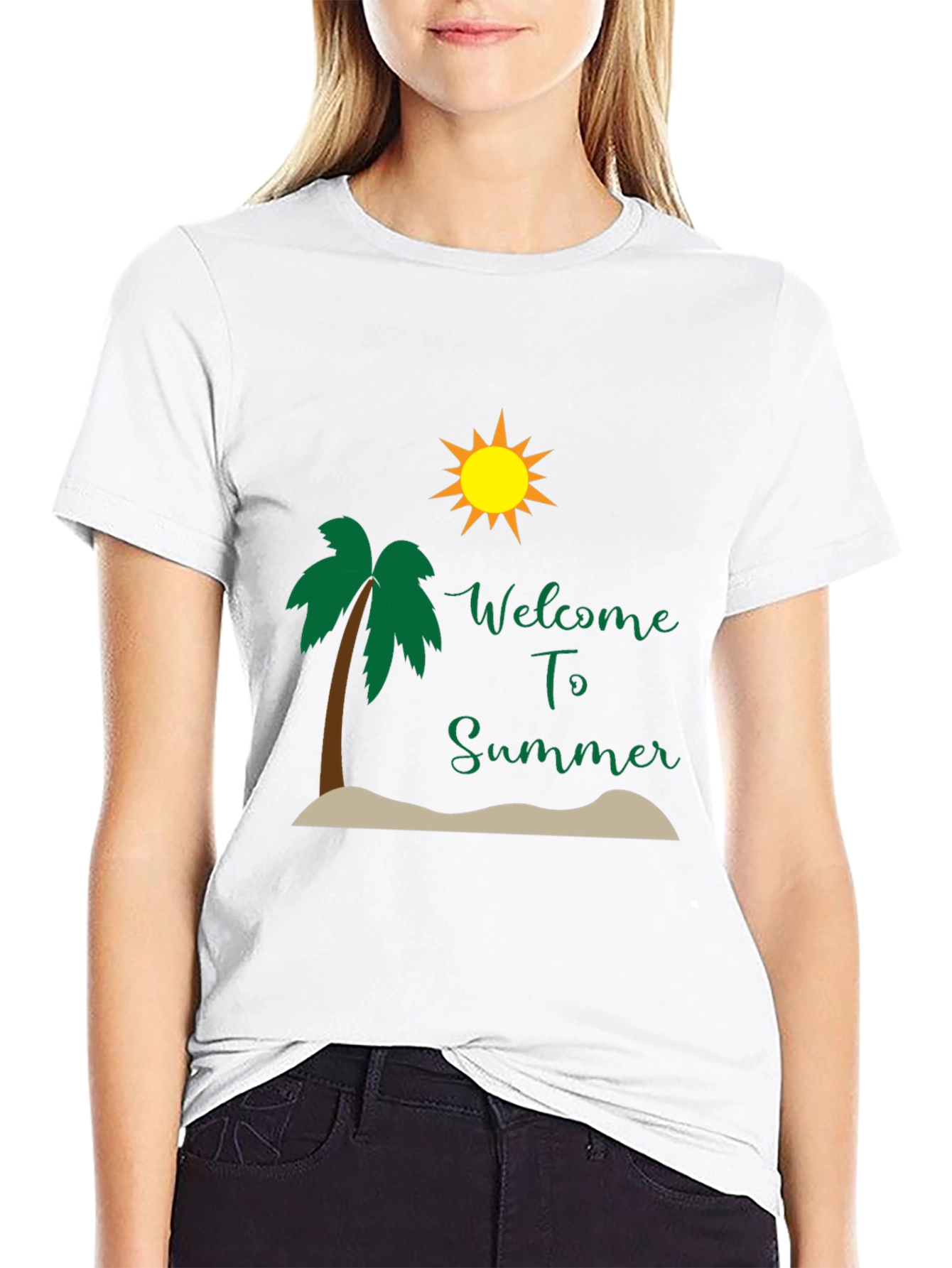 Welcome to Summer Black T-Shirt
