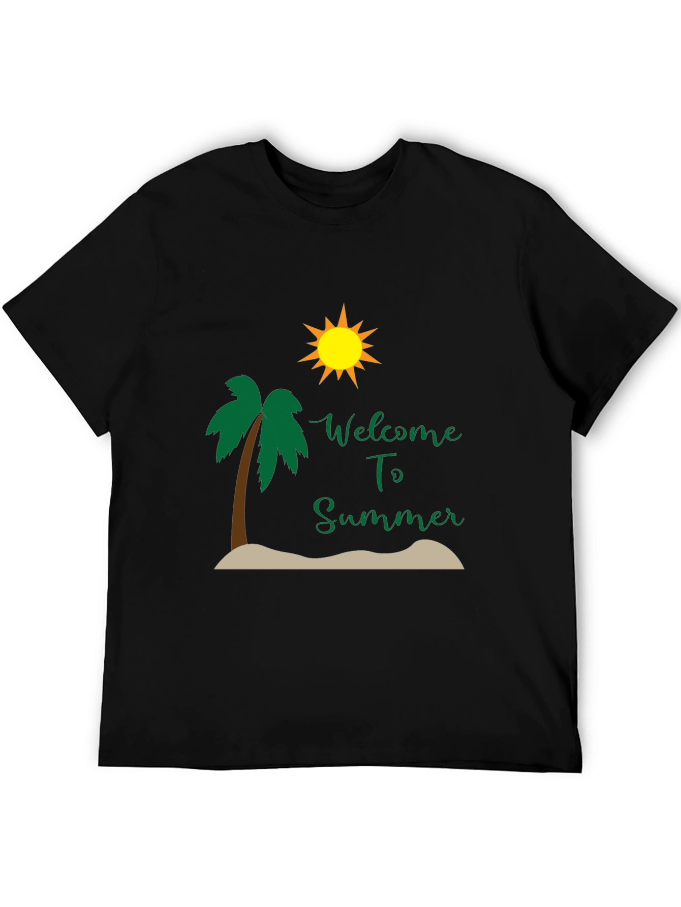 Welcome to Summer Black T-Shirt