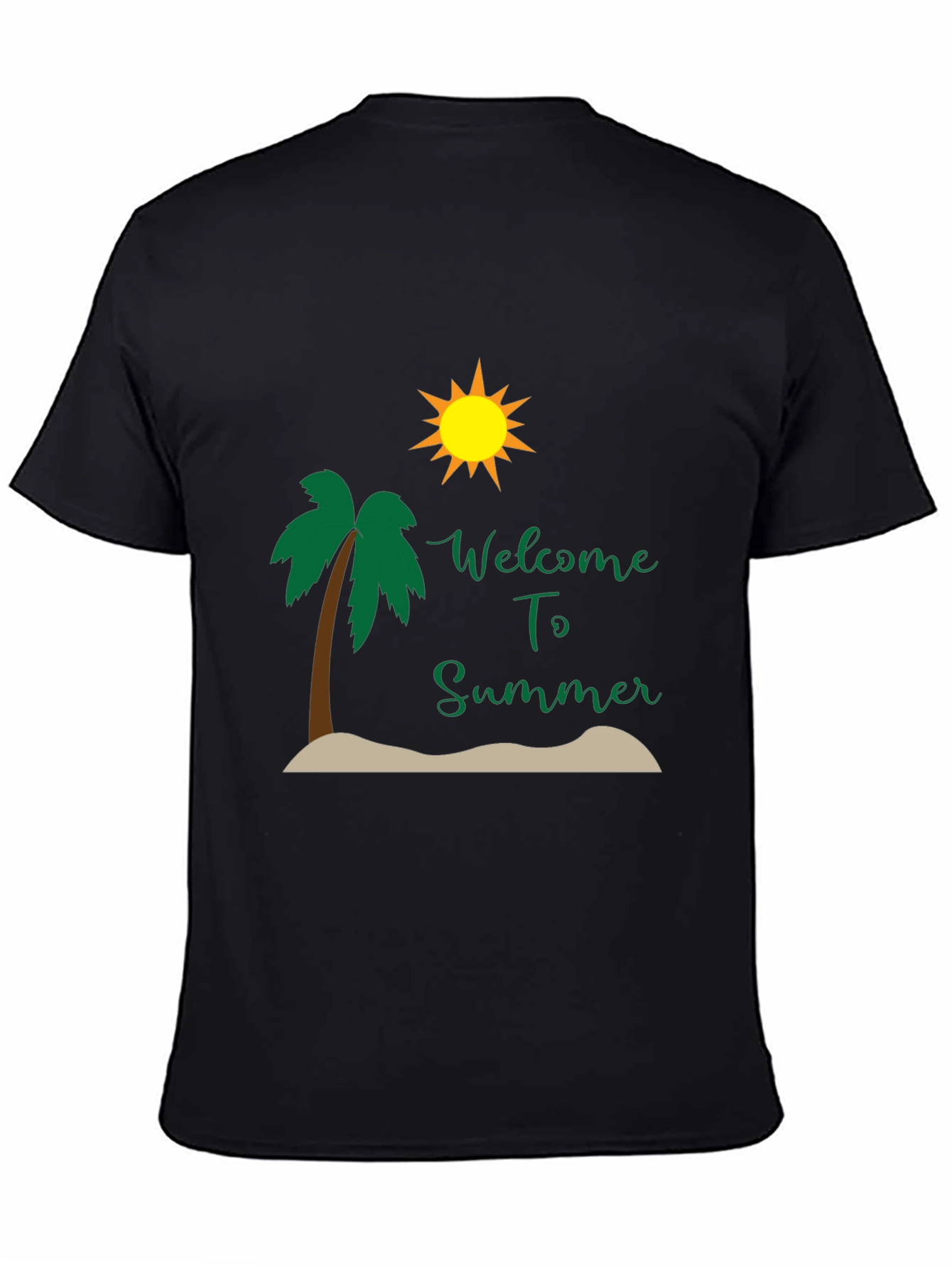 Welcome to Summer Black T-Shirt