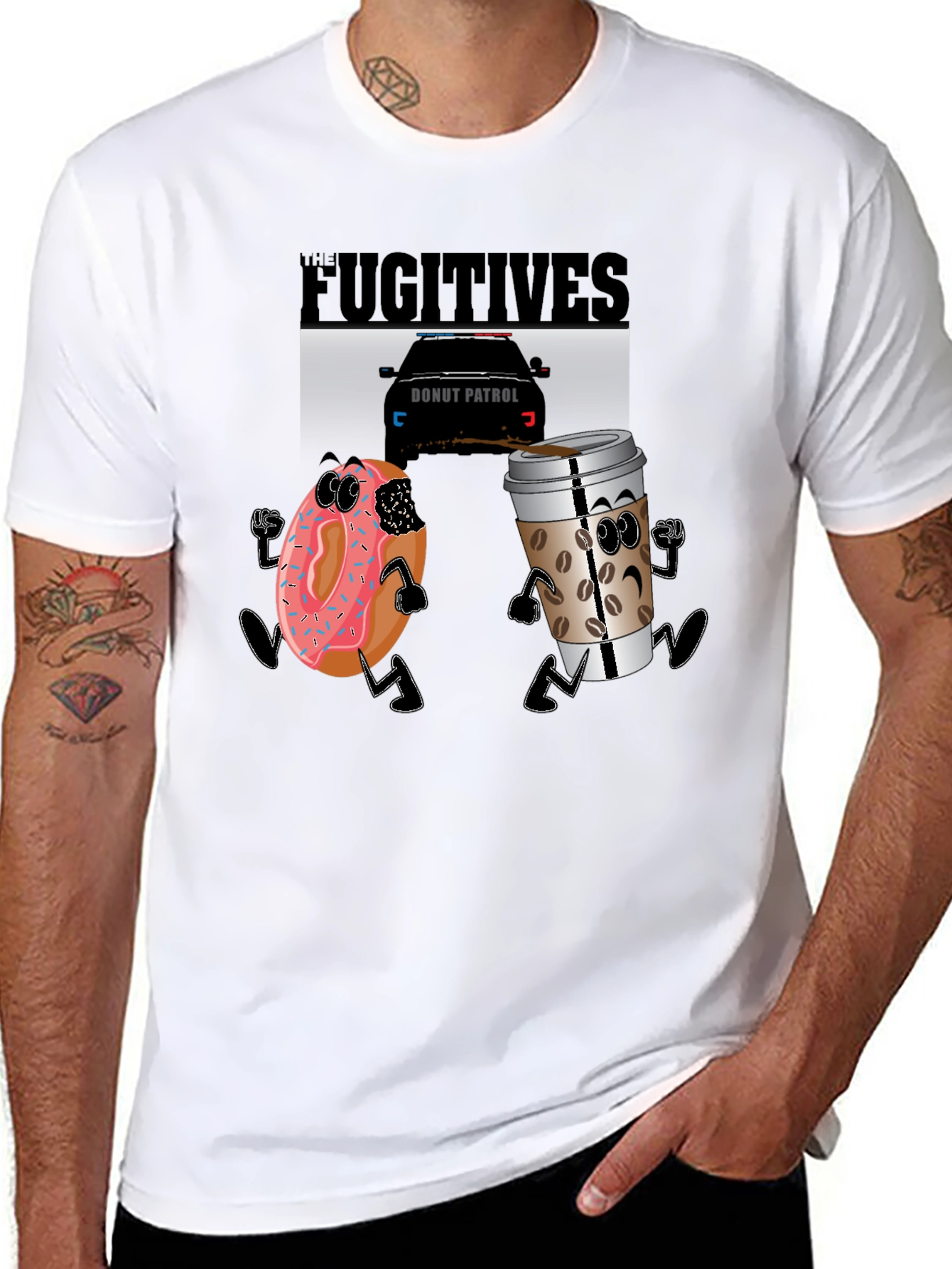 Donut & Coffee Chase Tee
