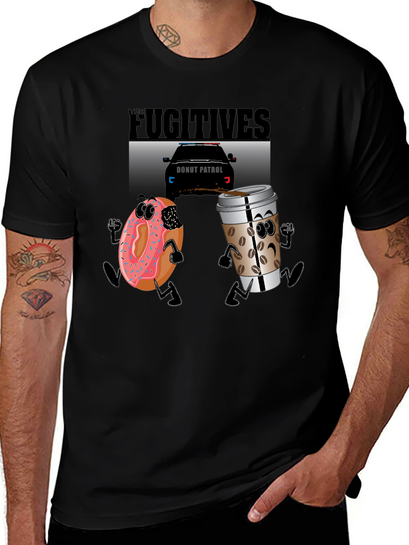 Donut & Coffee Chase Tee