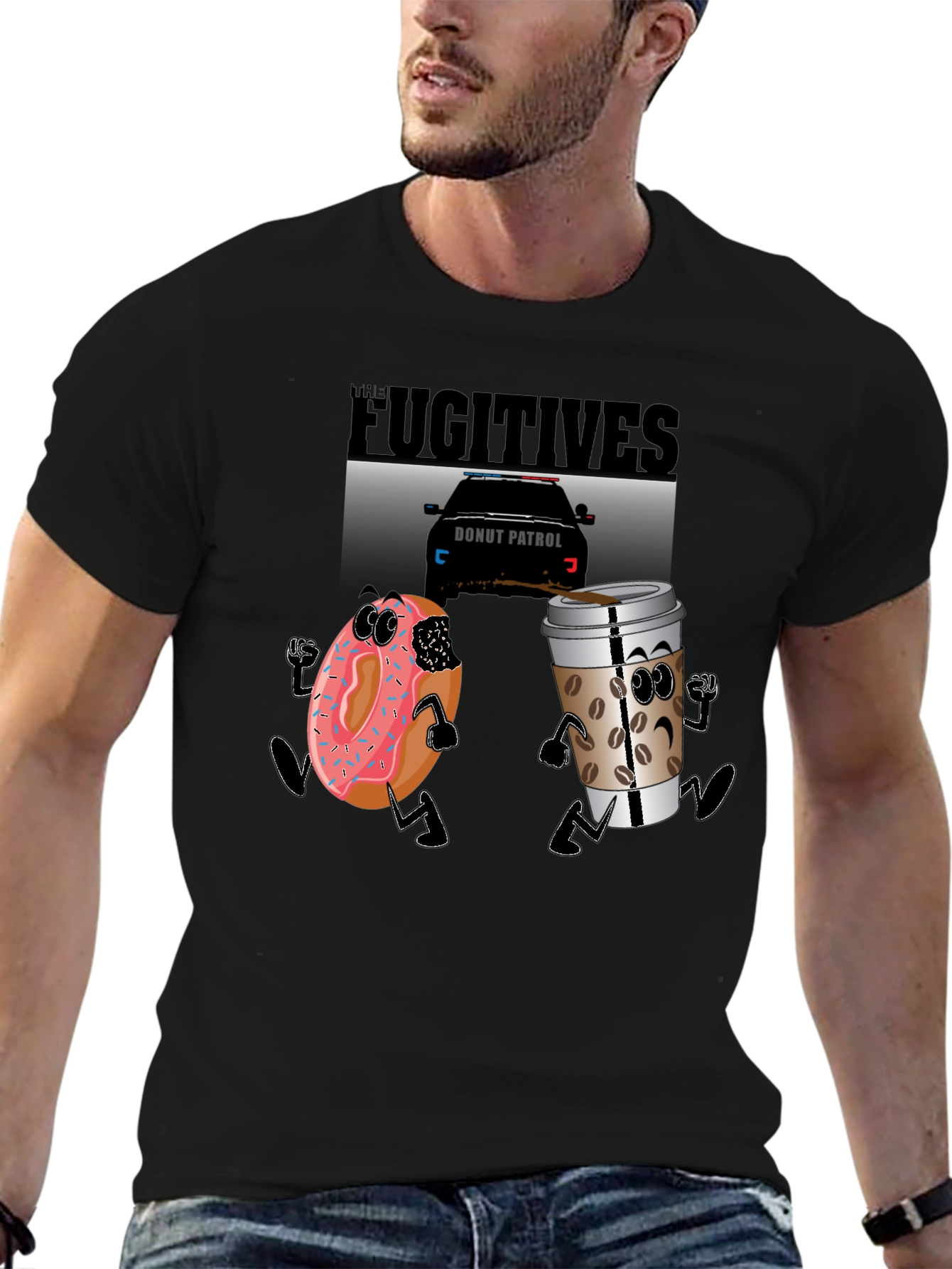 Donut & Coffee Chase Tee