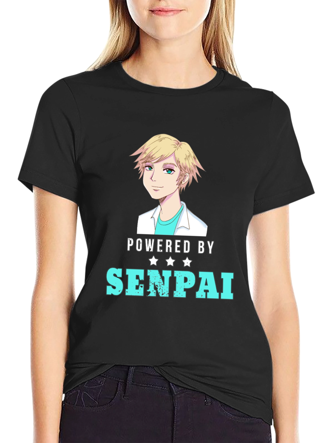 Powered By Senpai Anime T-Shirt