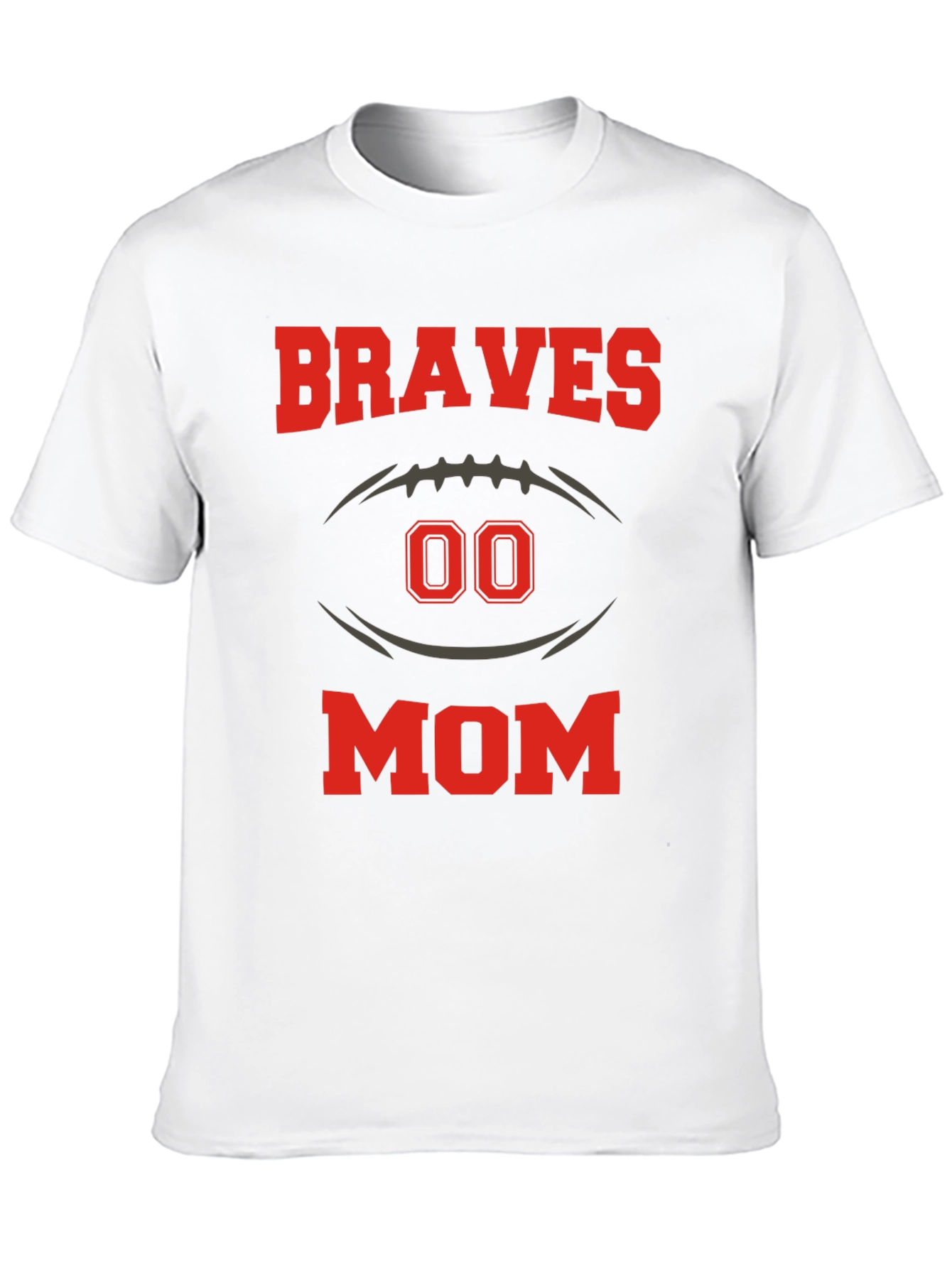Braves Mom Football T-Shirt