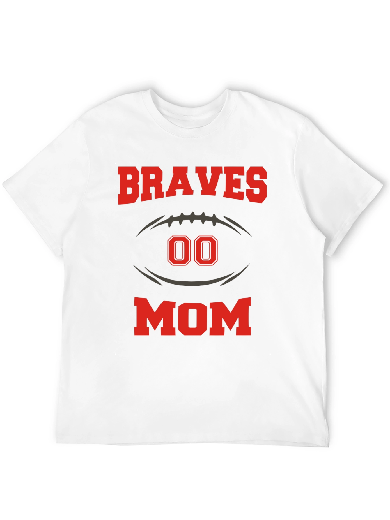 Braves Mom Football T-Shirt
