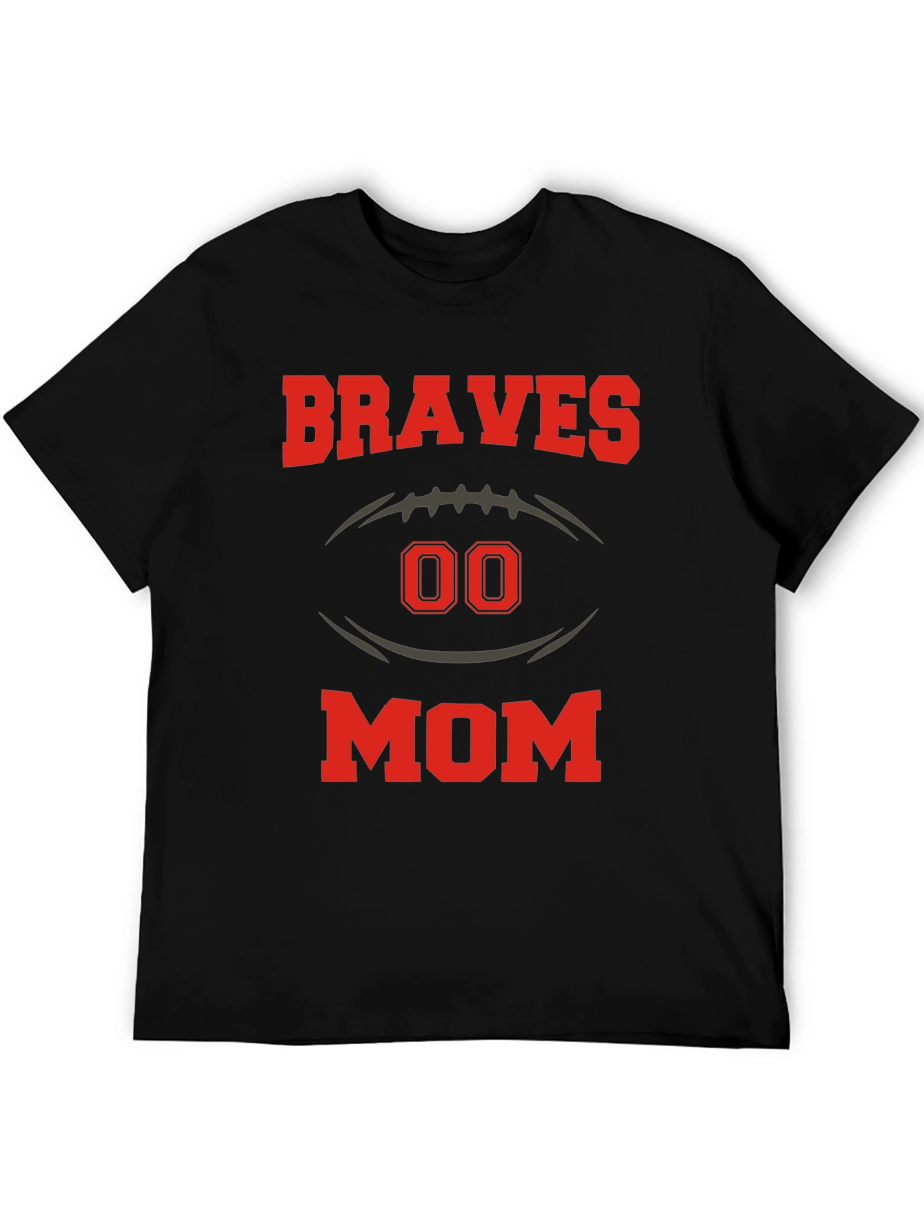 Braves Mom Football T-Shirt