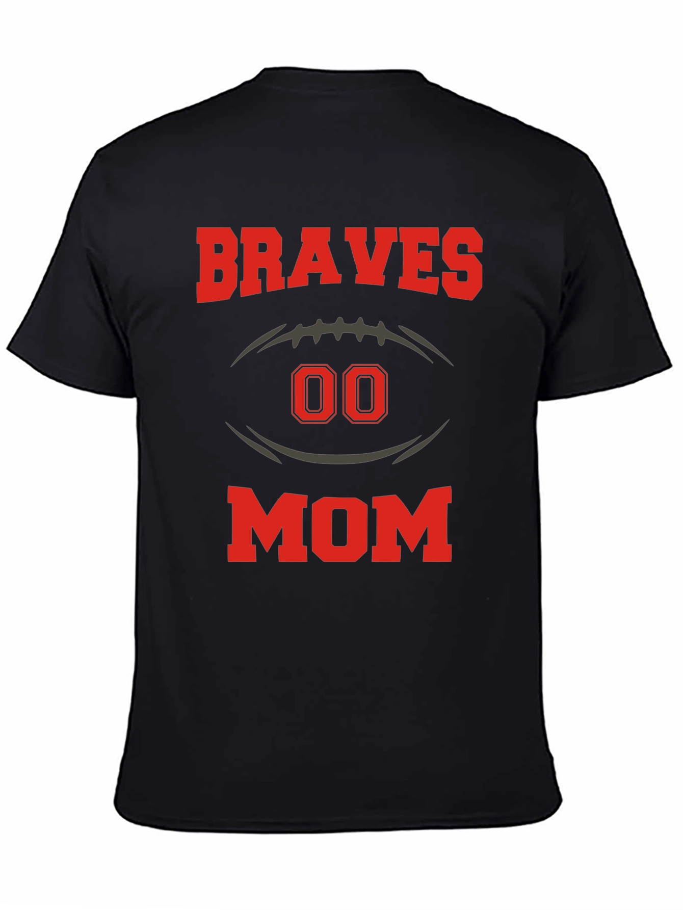 Braves Mom Football T-Shirt