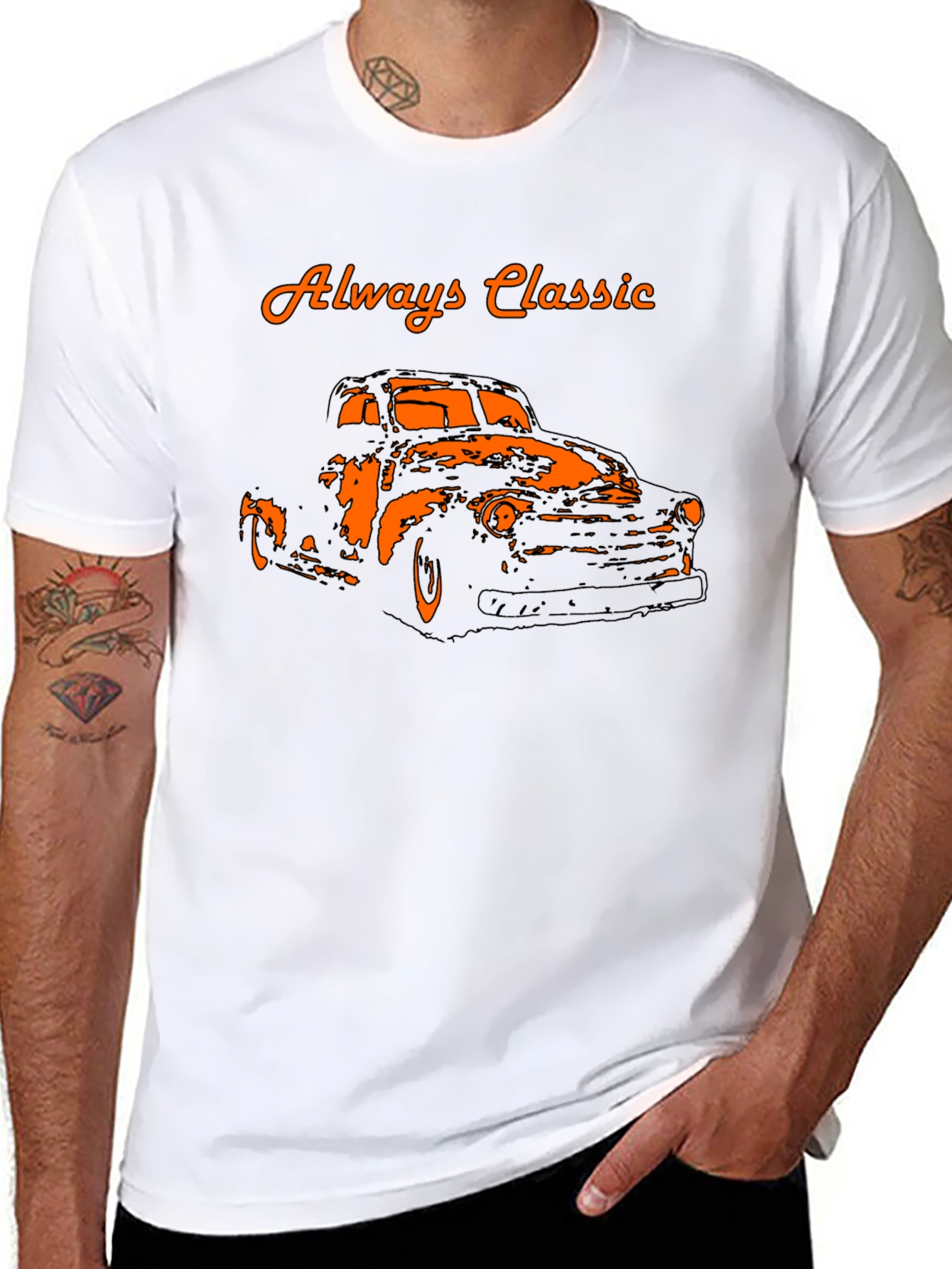 Always Classic Car Graphic T-Shirt