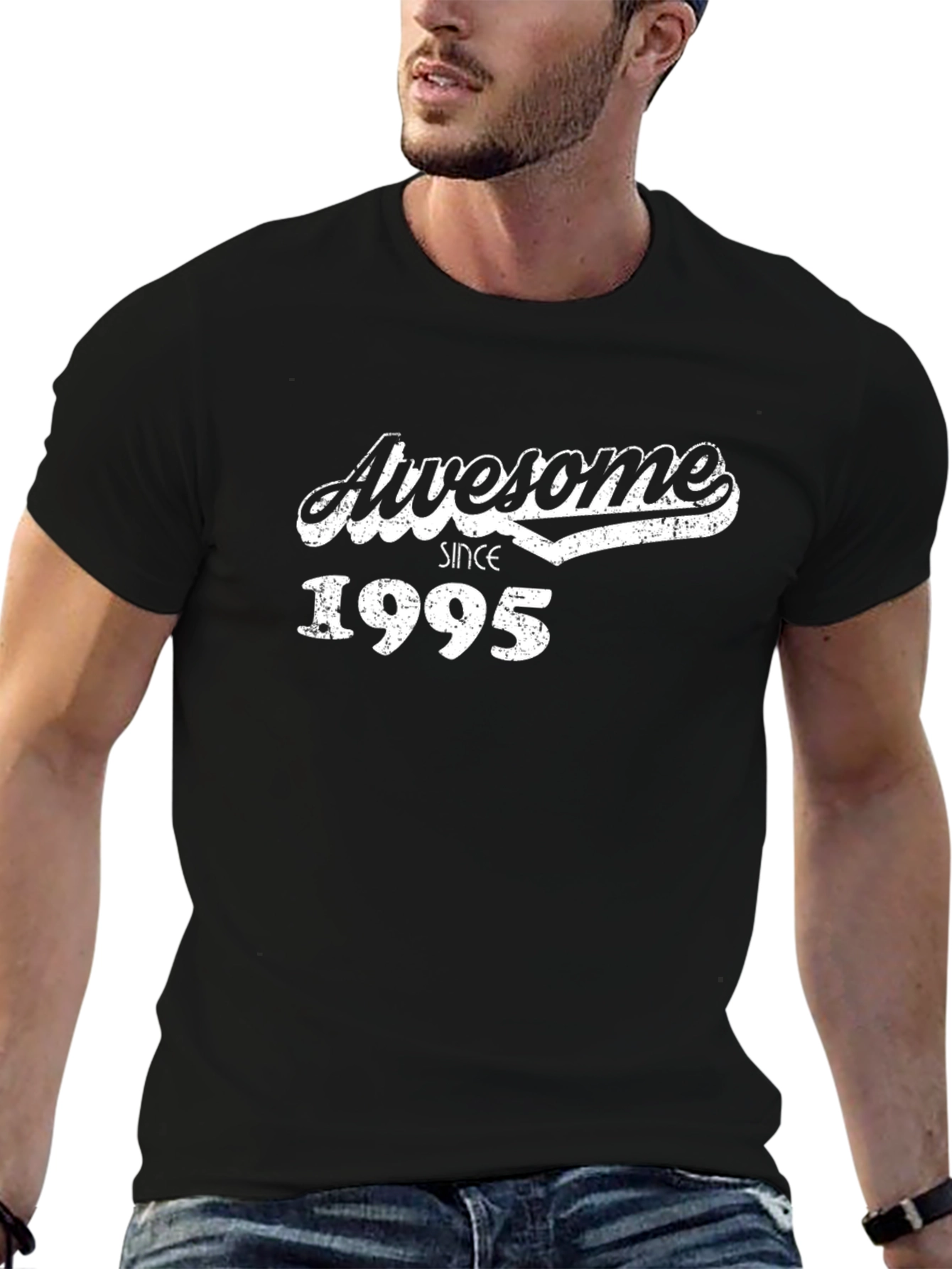 Awesome Since 1995 Graphic T-Shirt - Black