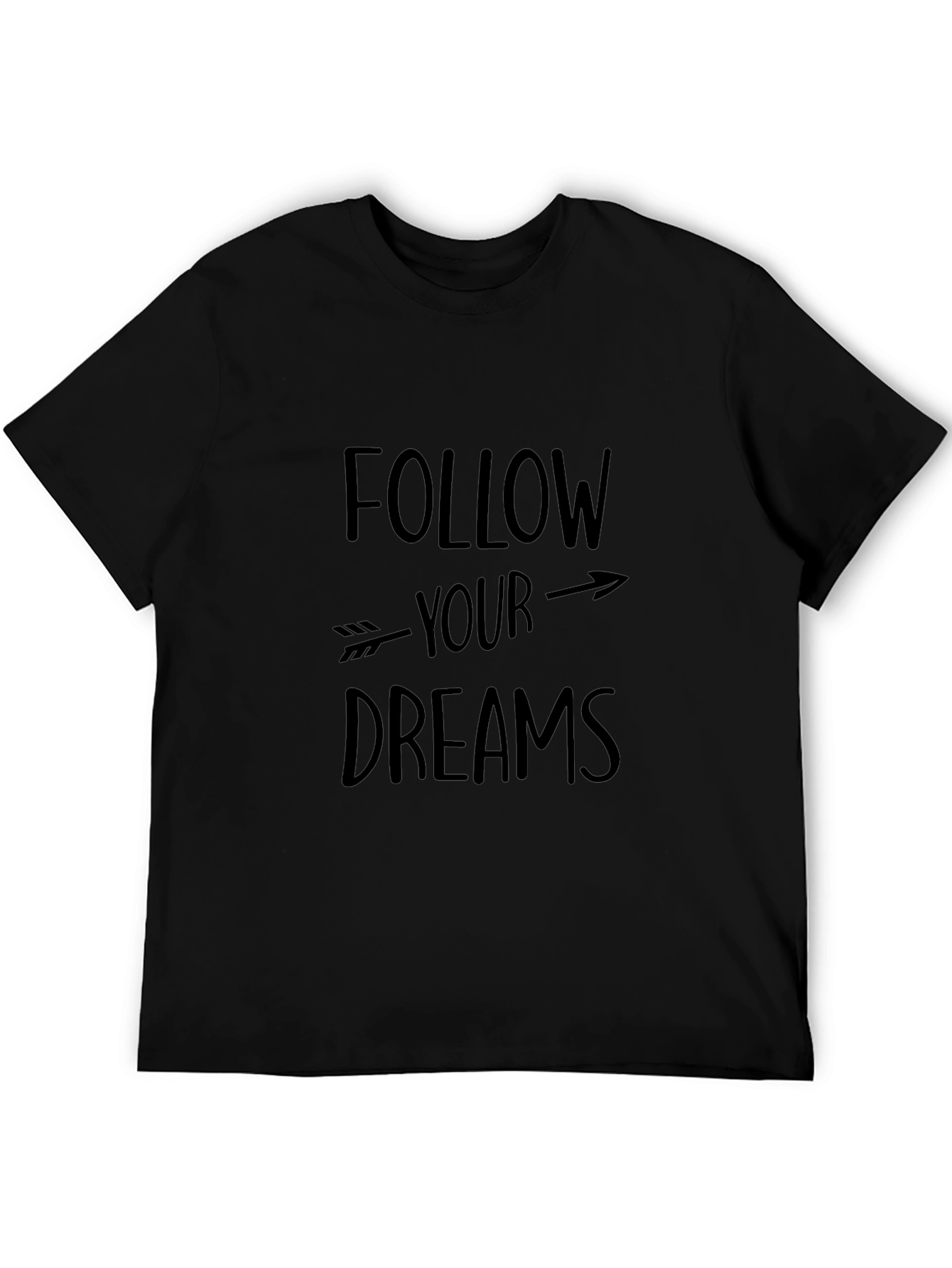 Follow Your Dreams Graphic Tee - Black