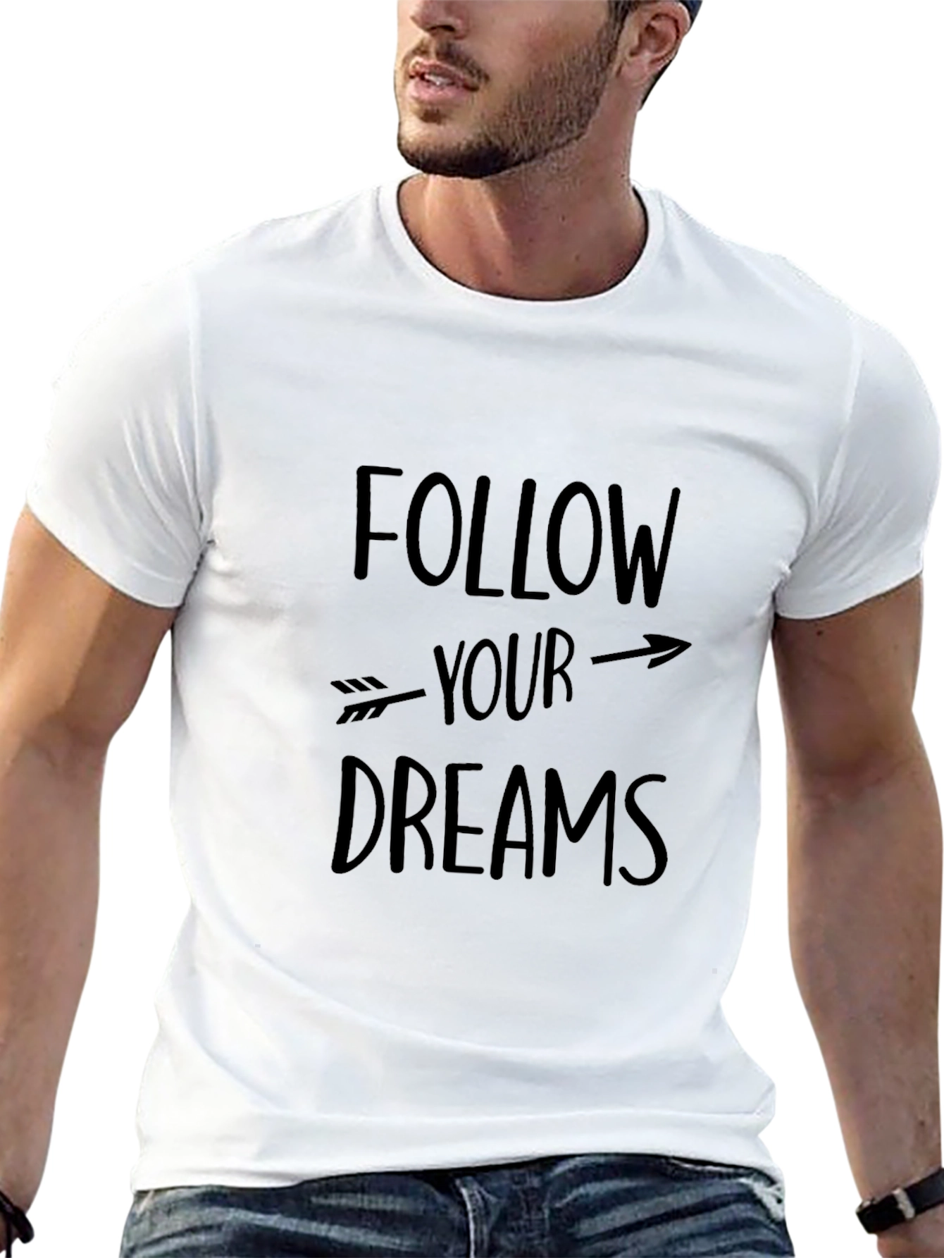 Follow Your Dreams Graphic Tee - Black