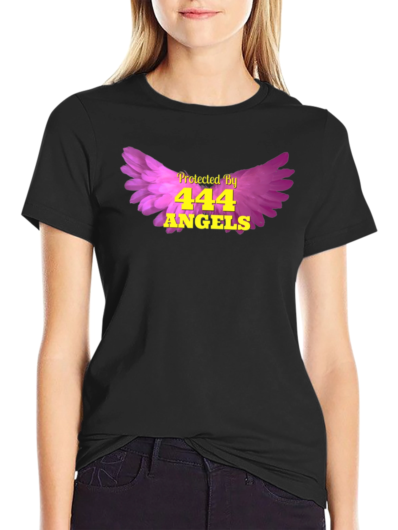 Protected by 444 Angels Graphic T-Shirt