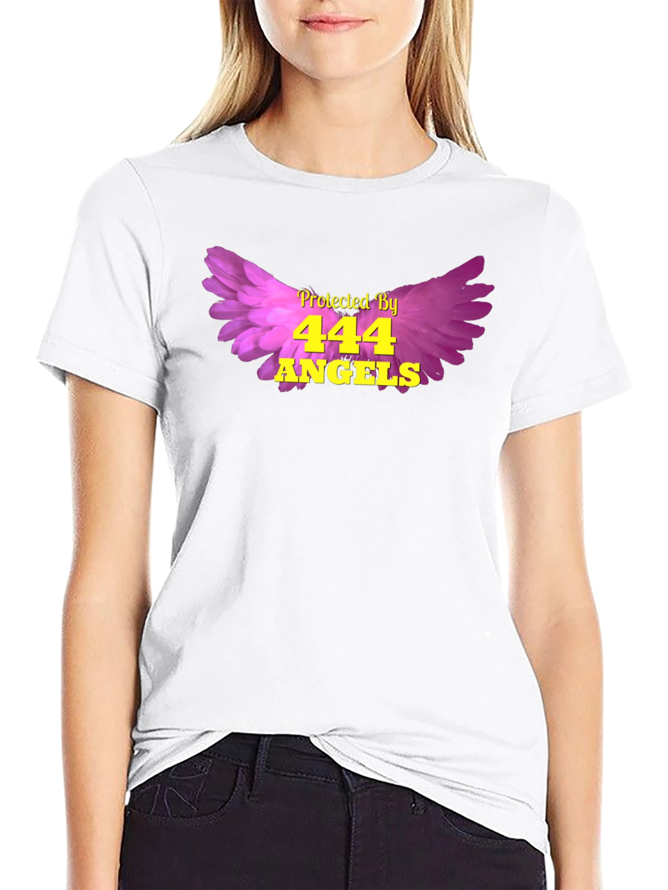 Protected by 444 Angels Graphic T-Shirt
