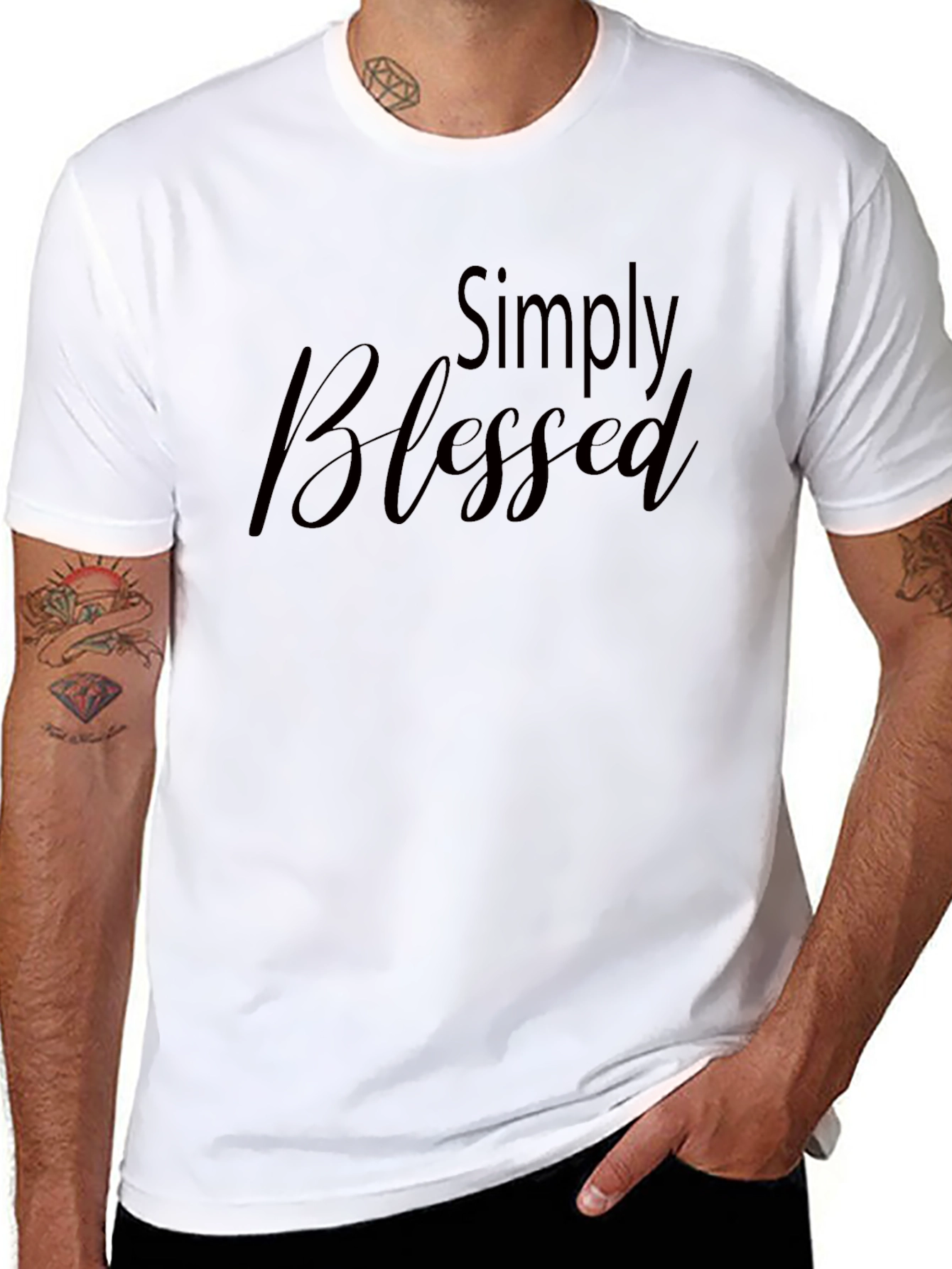 Simply Blessed Black T-Shirt