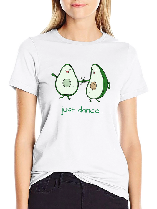 Just Dance Avocado Graphic Tee - Black