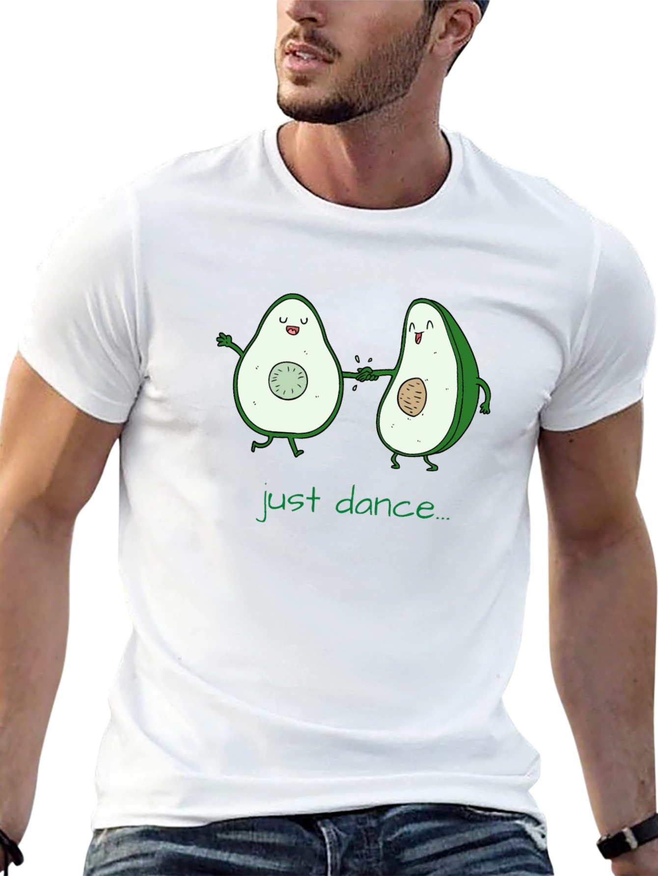 Just Dance Avocado Graphic Tee - Black