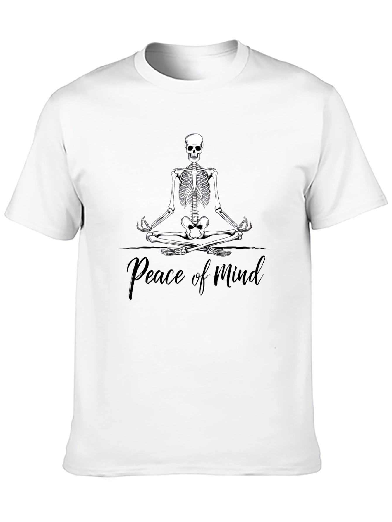 Peace of Mind Skeleton Meditation T-Shirt