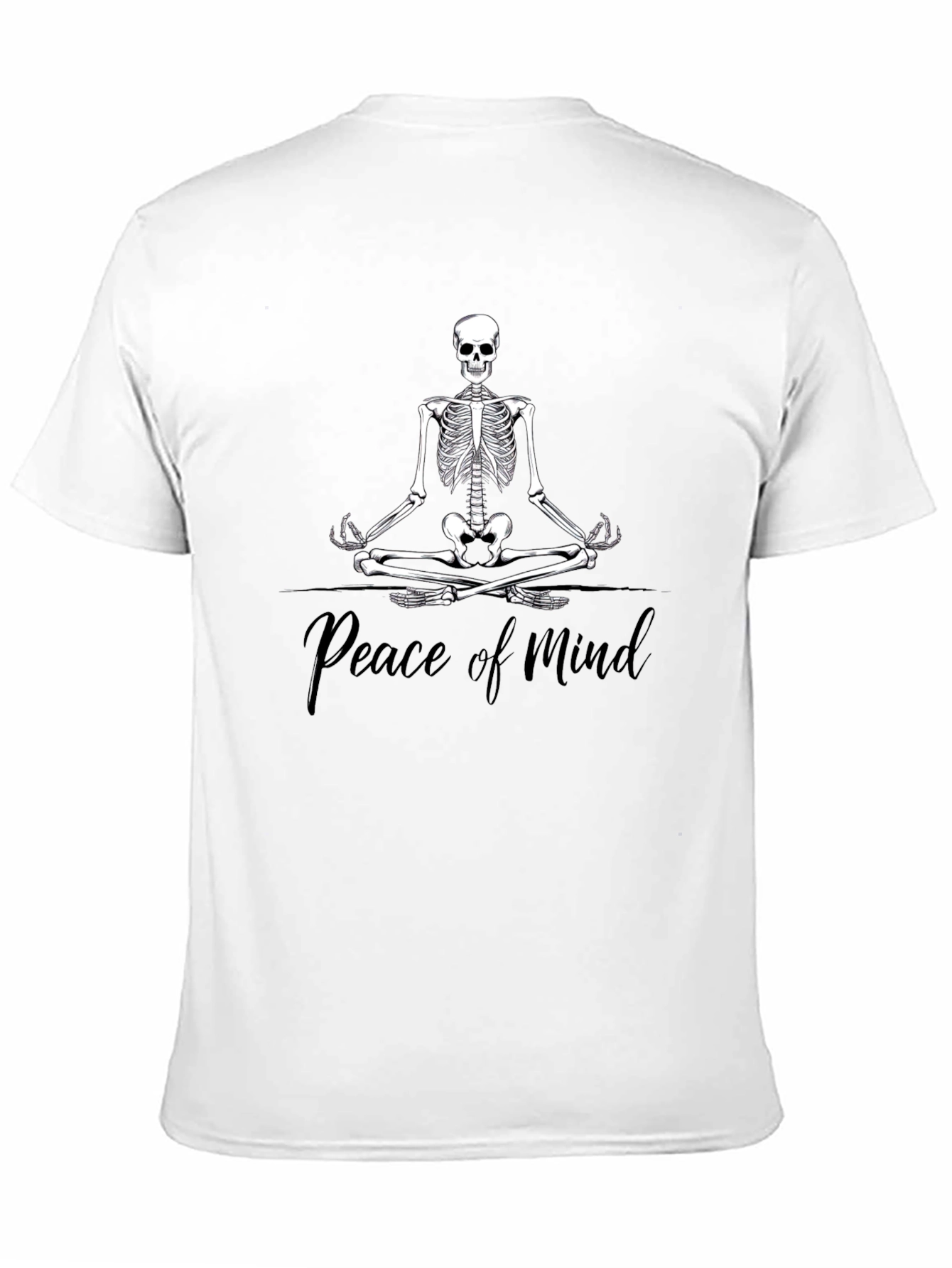 Peace of Mind Skeleton Meditation T-Shirt