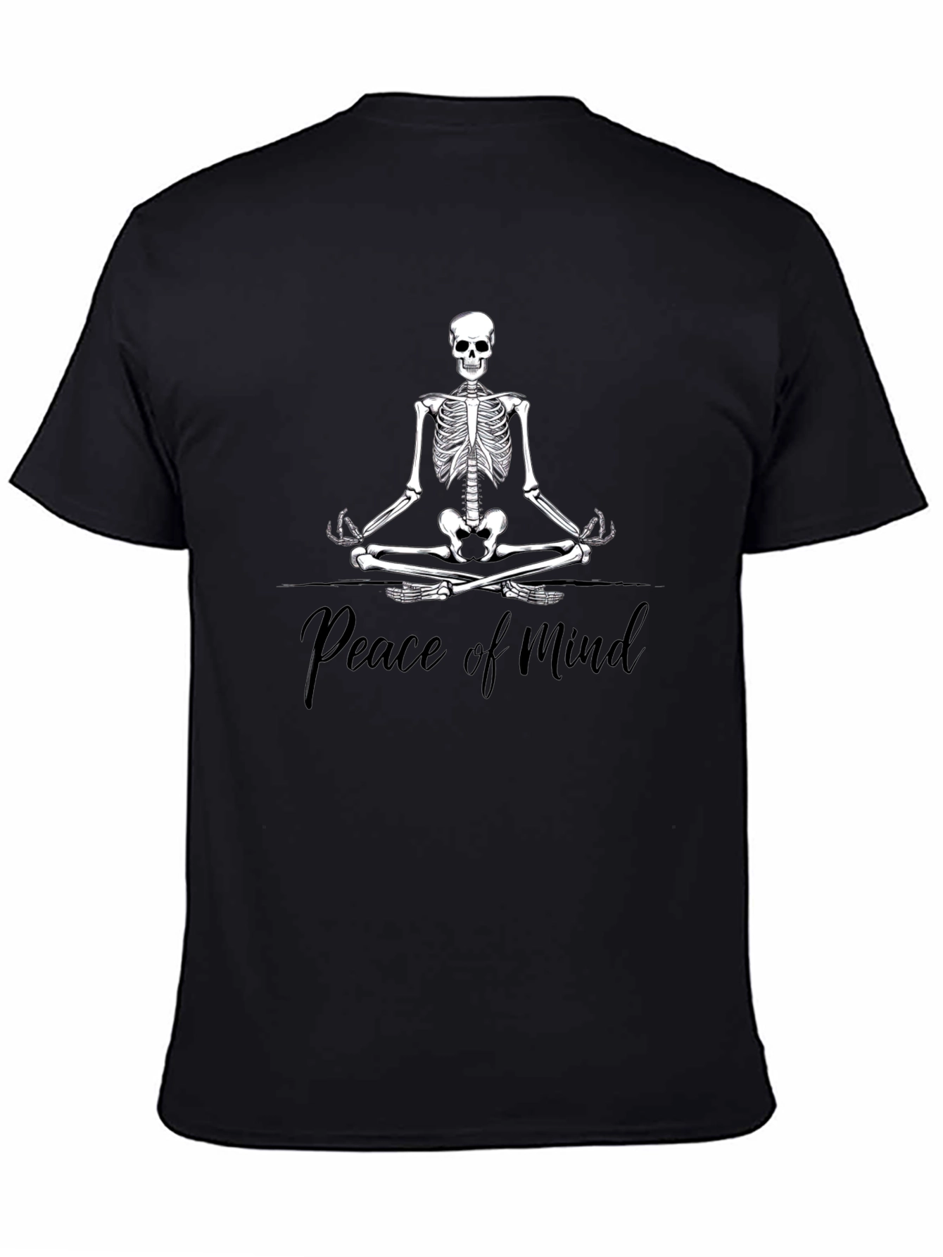Peace of Mind Skeleton Meditation T-Shirt