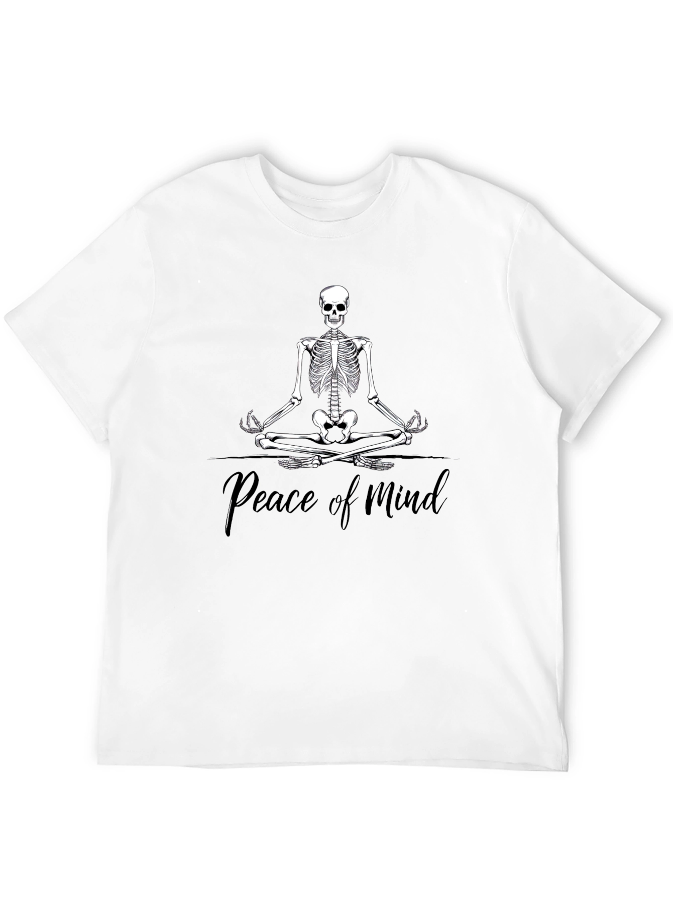 Peace of Mind Skeleton Meditation T-Shirt