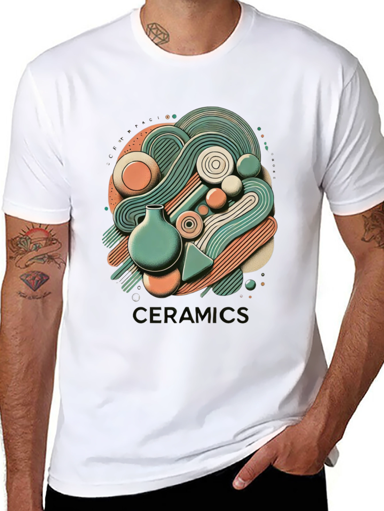 Ceramic Art T-Shirt - Stylish Graphic Tee