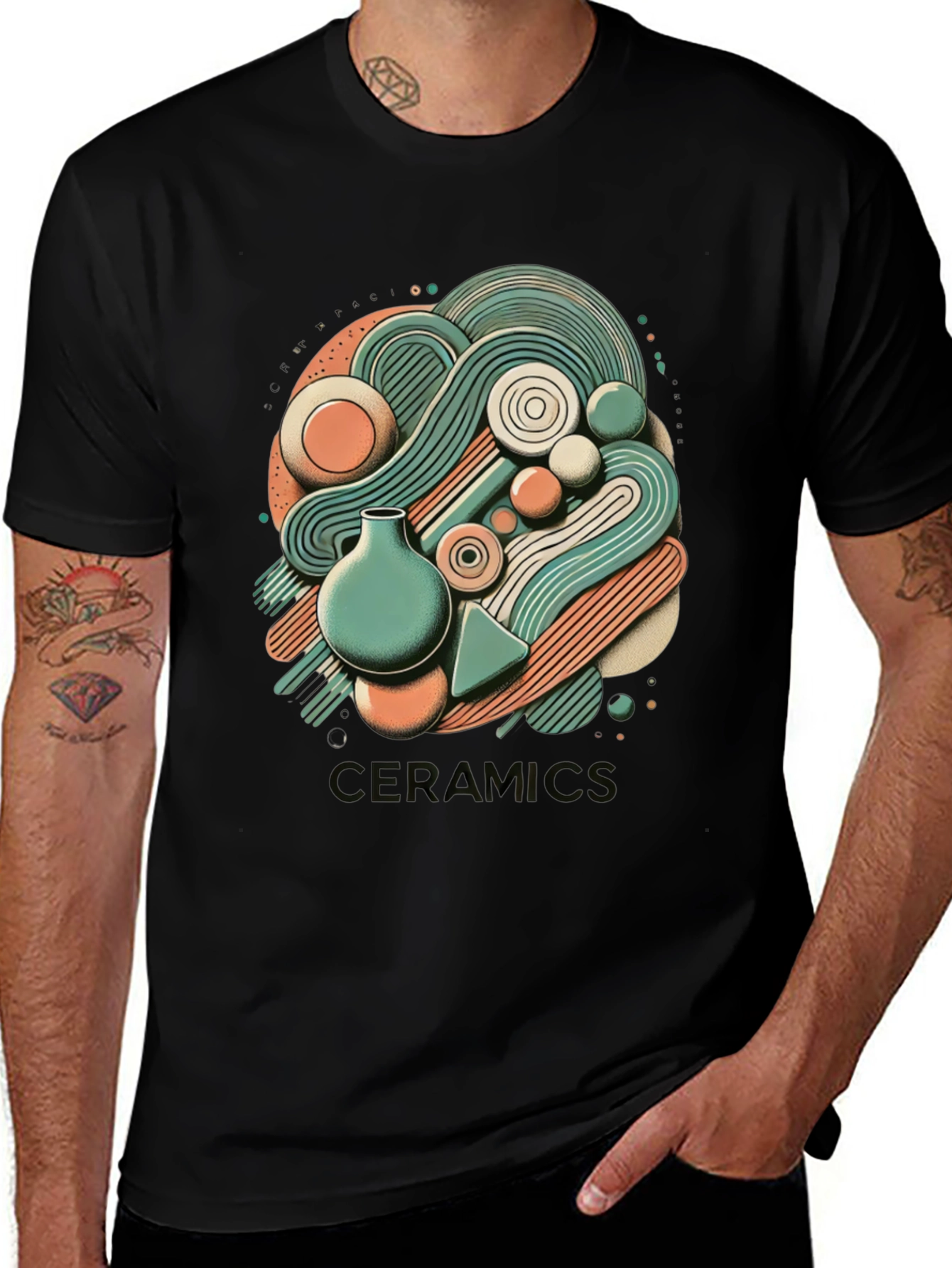 Ceramic Art T-Shirt - Stylish Graphic Tee
