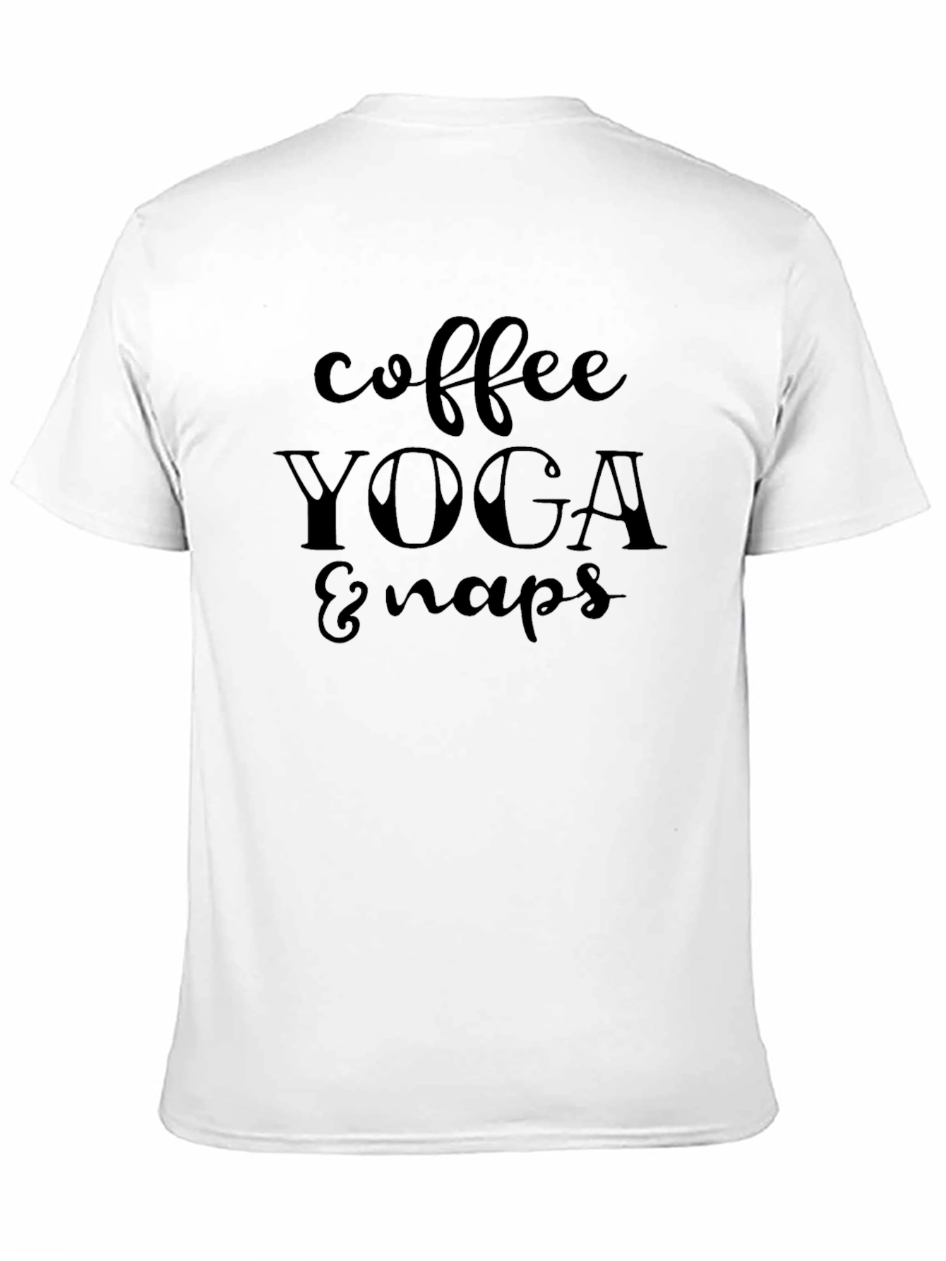 Coffee Yoga & Naps Graphic Tee - Relaxed Style