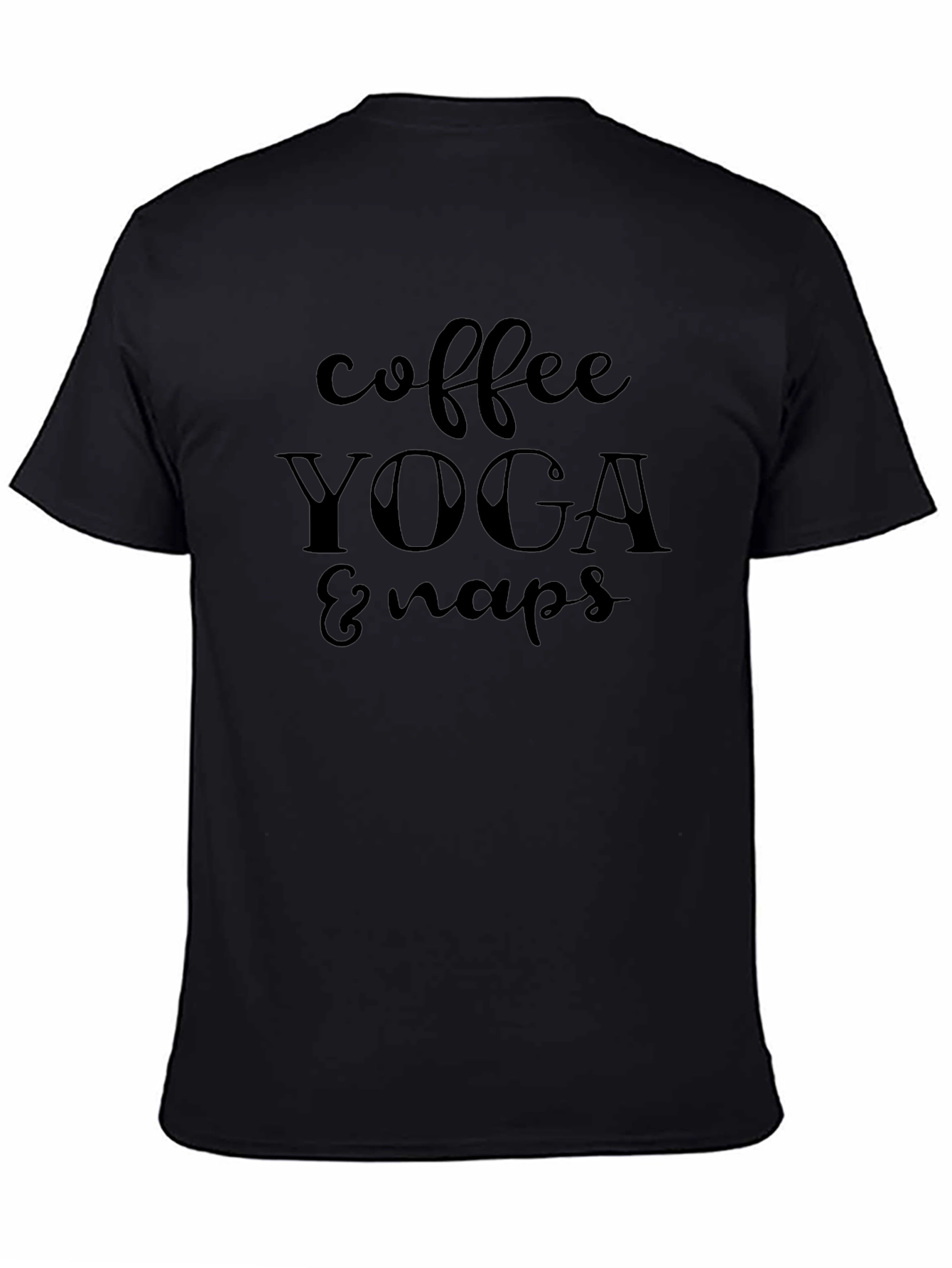 Coffee Yoga & Naps Graphic Tee - Relaxed Style