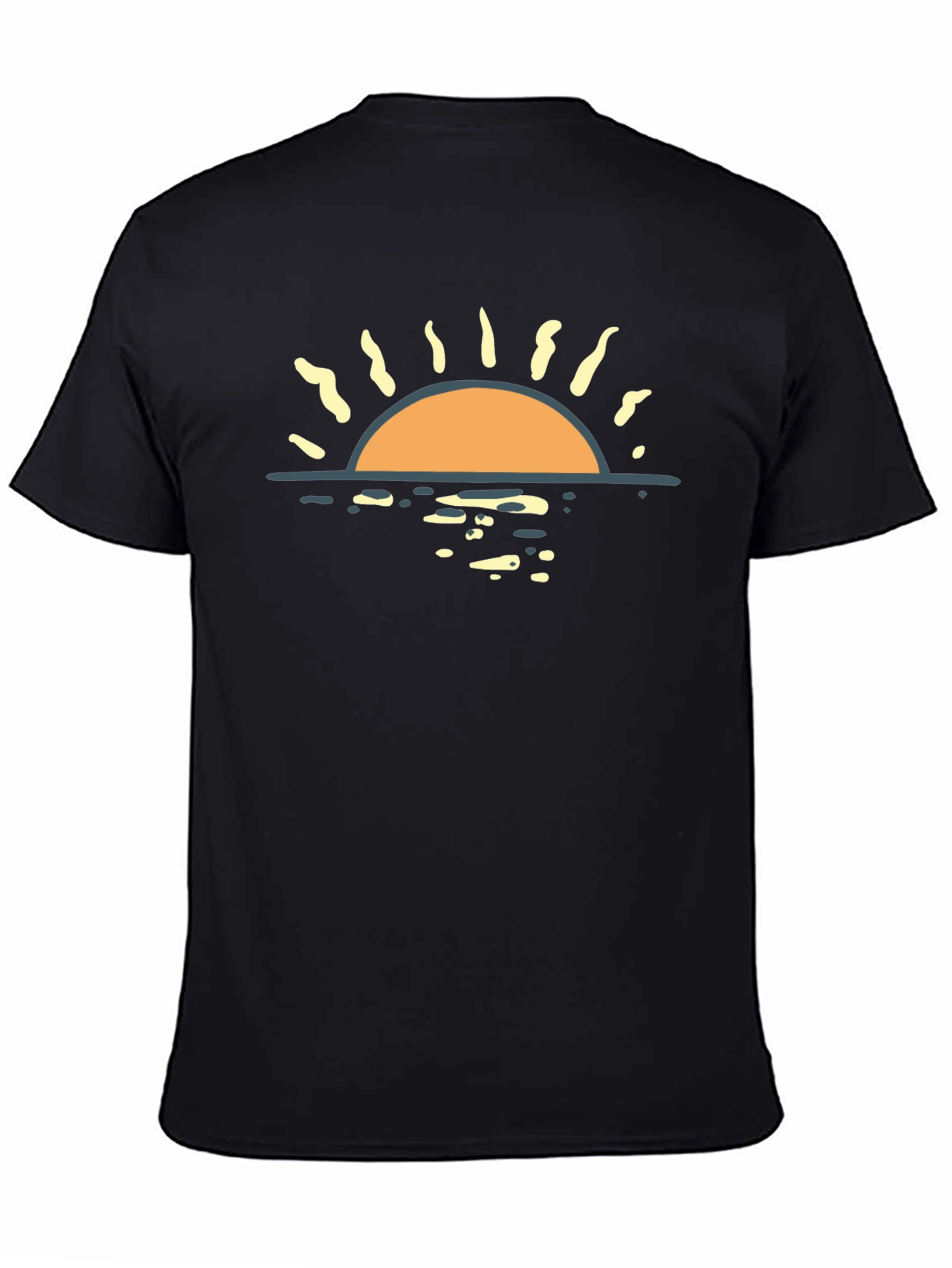 Sunset Graphic Black T-Shirt