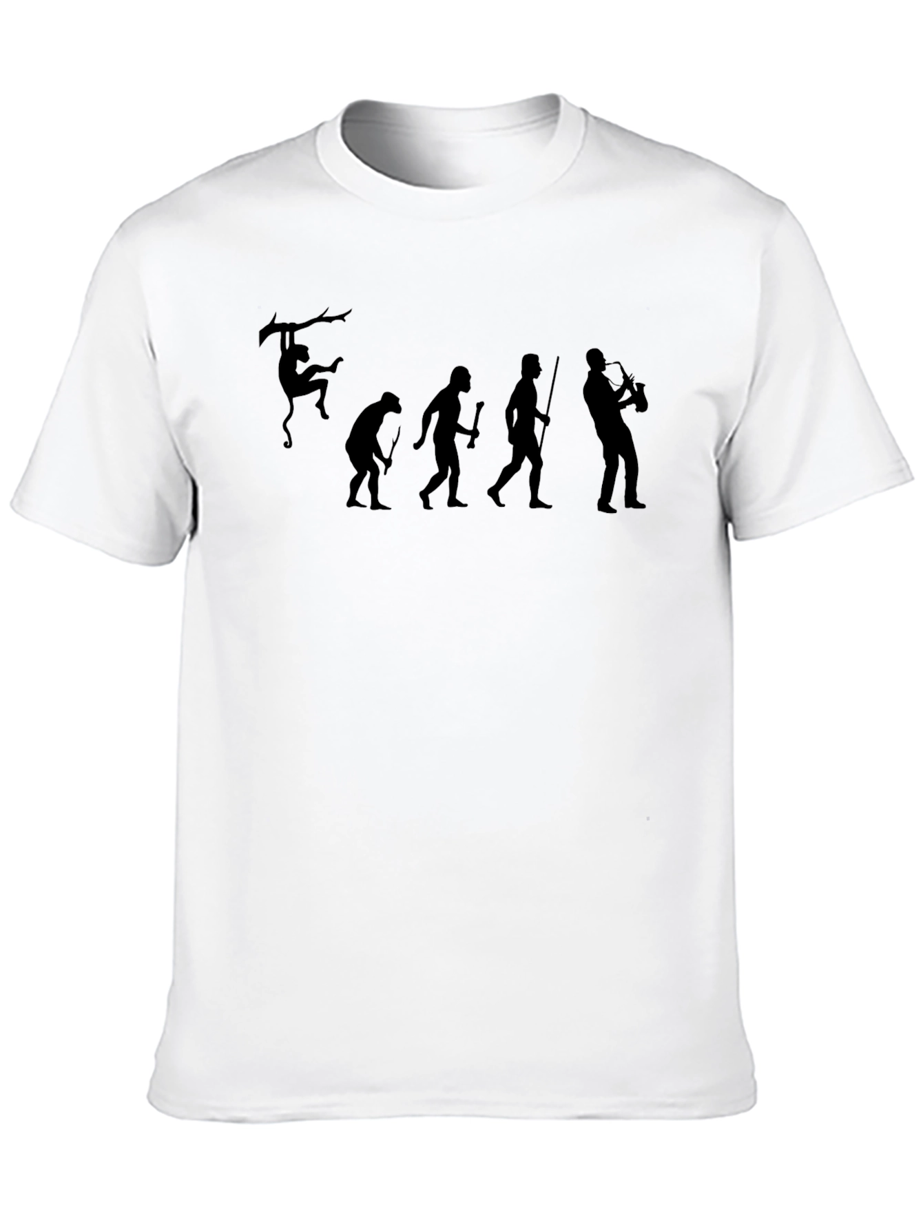 Evolution of Saxophone T-Shirt - Black