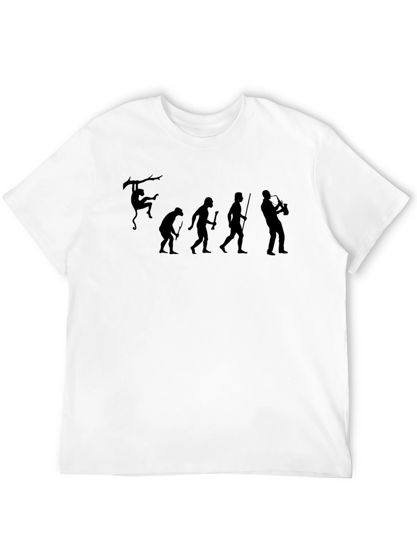 Evolution of Saxophone T-Shirt - Black