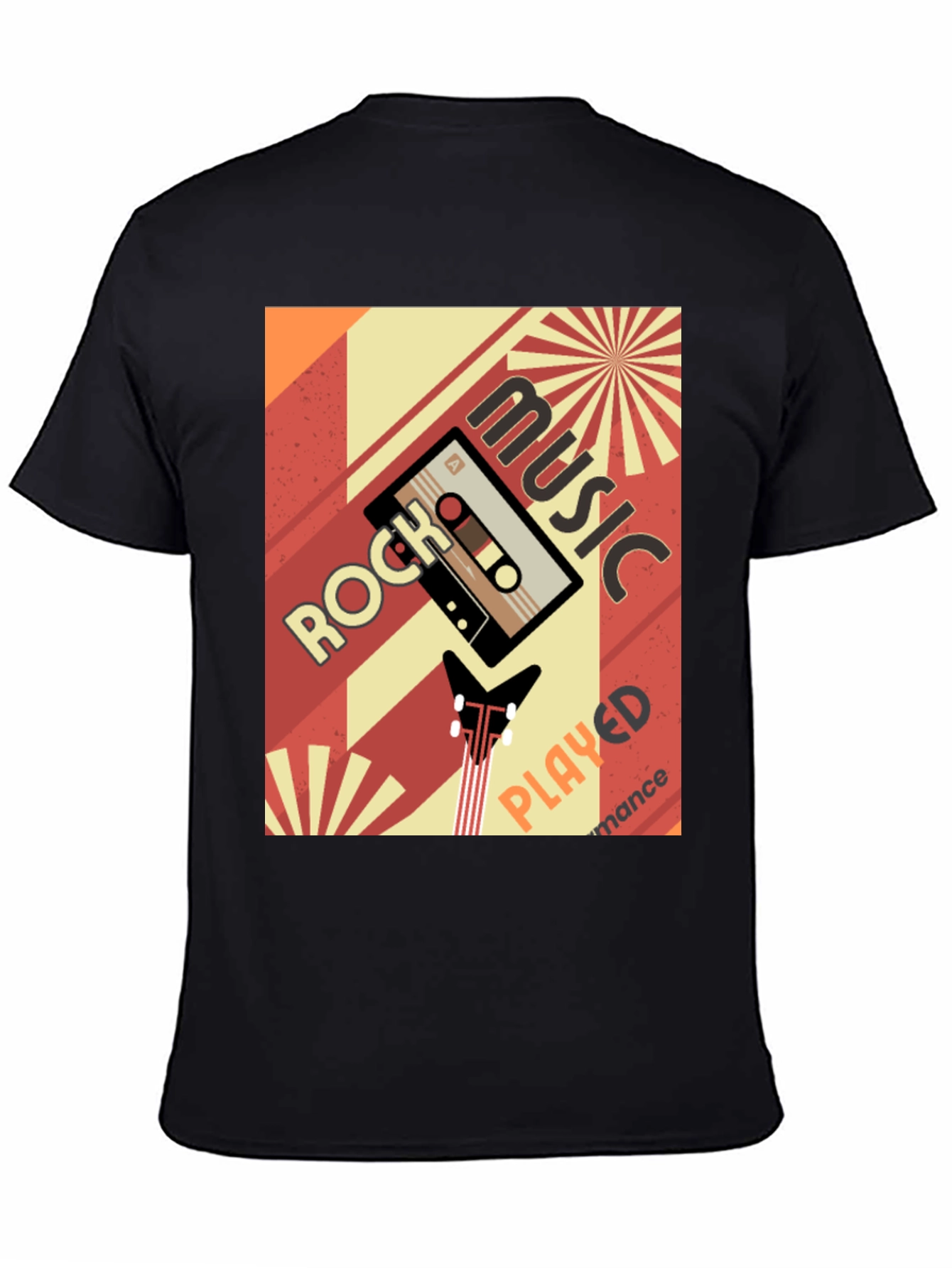 Retro Rock Music Cassette Tape Graphic Tee