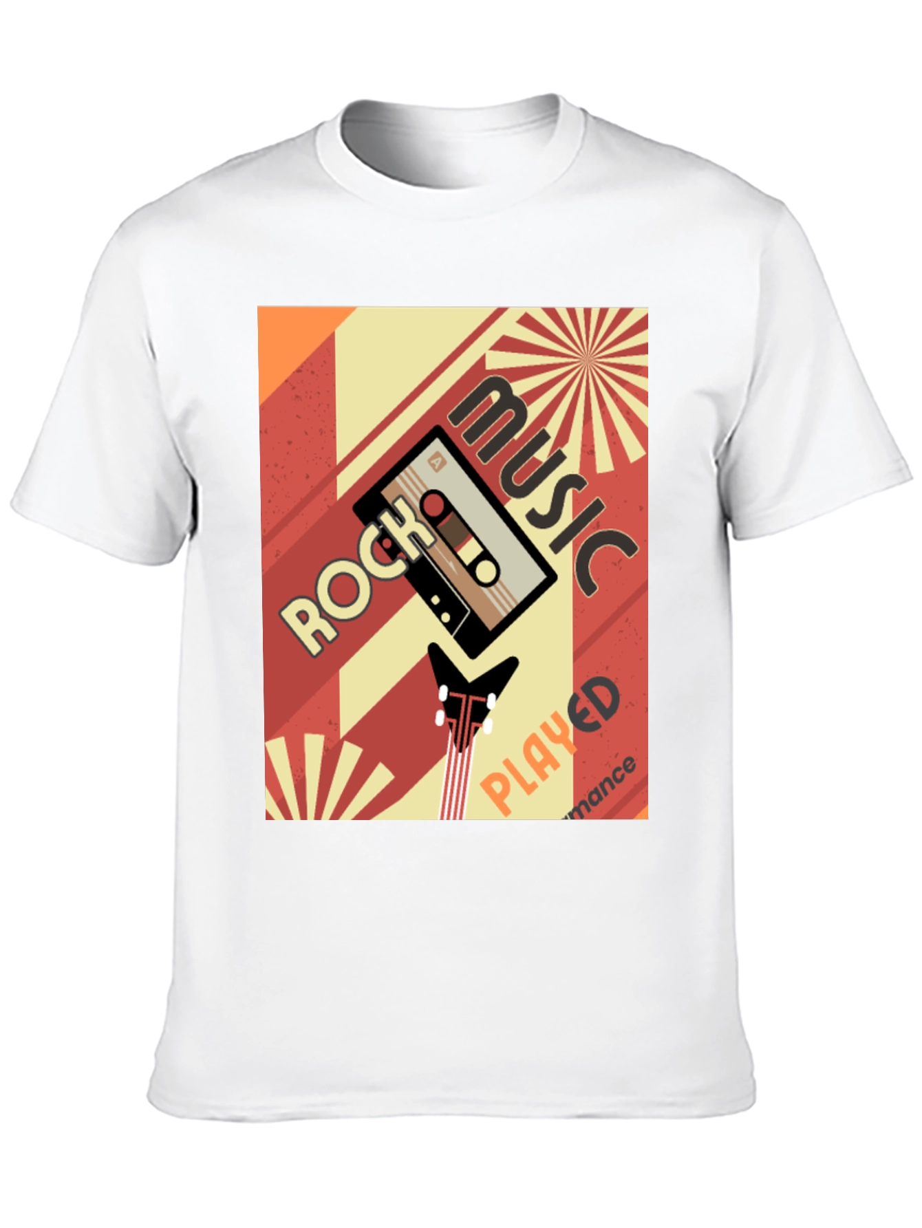 Retro Rock Music Cassette Tape Graphic Tee