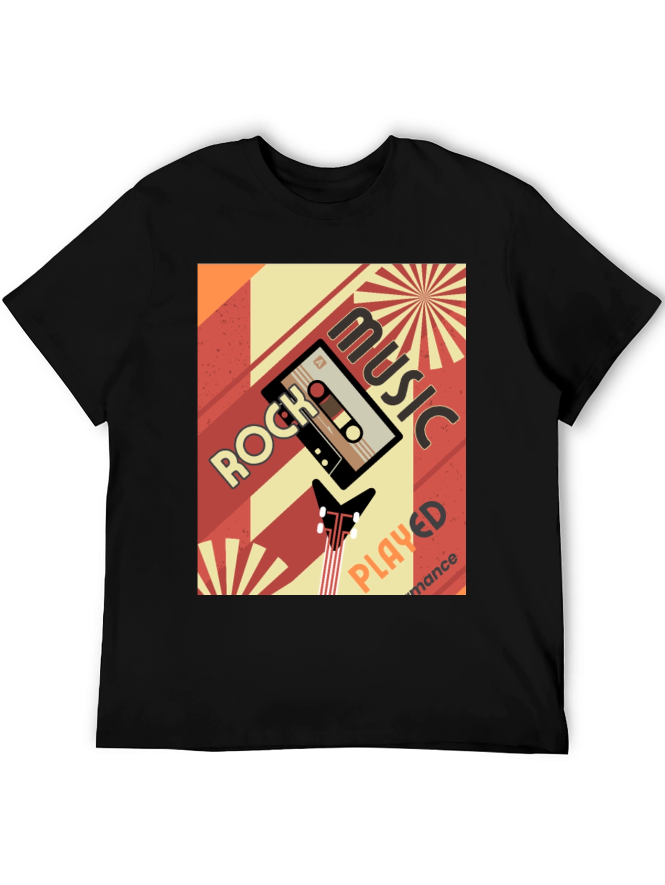 Retro Rock Music Cassette Tape Graphic Tee