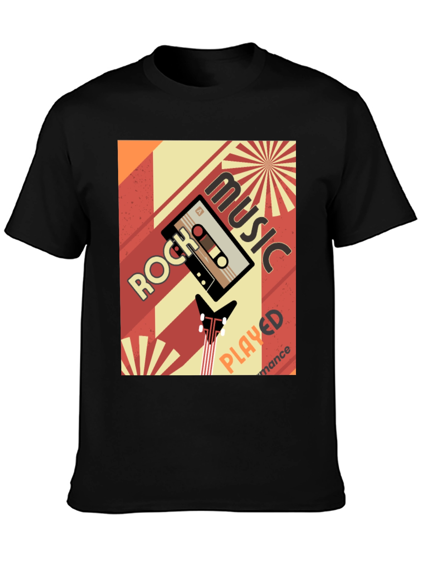 Retro Rock Music Cassette Tape Graphic Tee