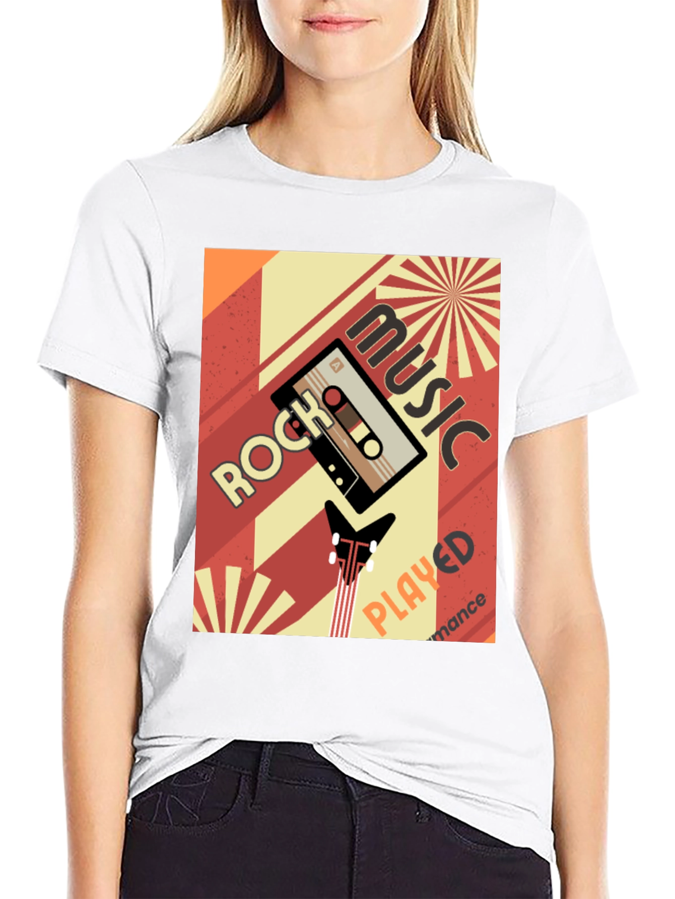 Retro Rock Music Cassette Tape Graphic Tee
