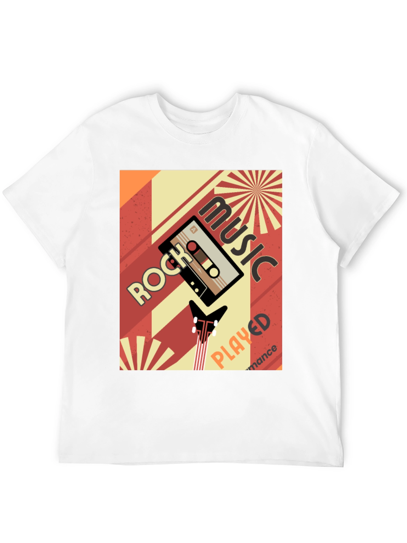 Retro Rock Music Cassette Tape Graphic Tee