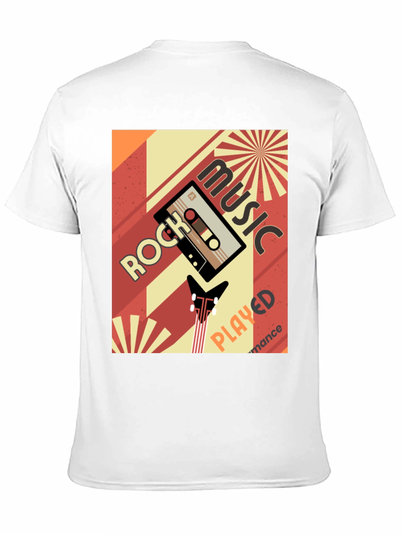 Retro Rock Music Cassette Tape Graphic Tee