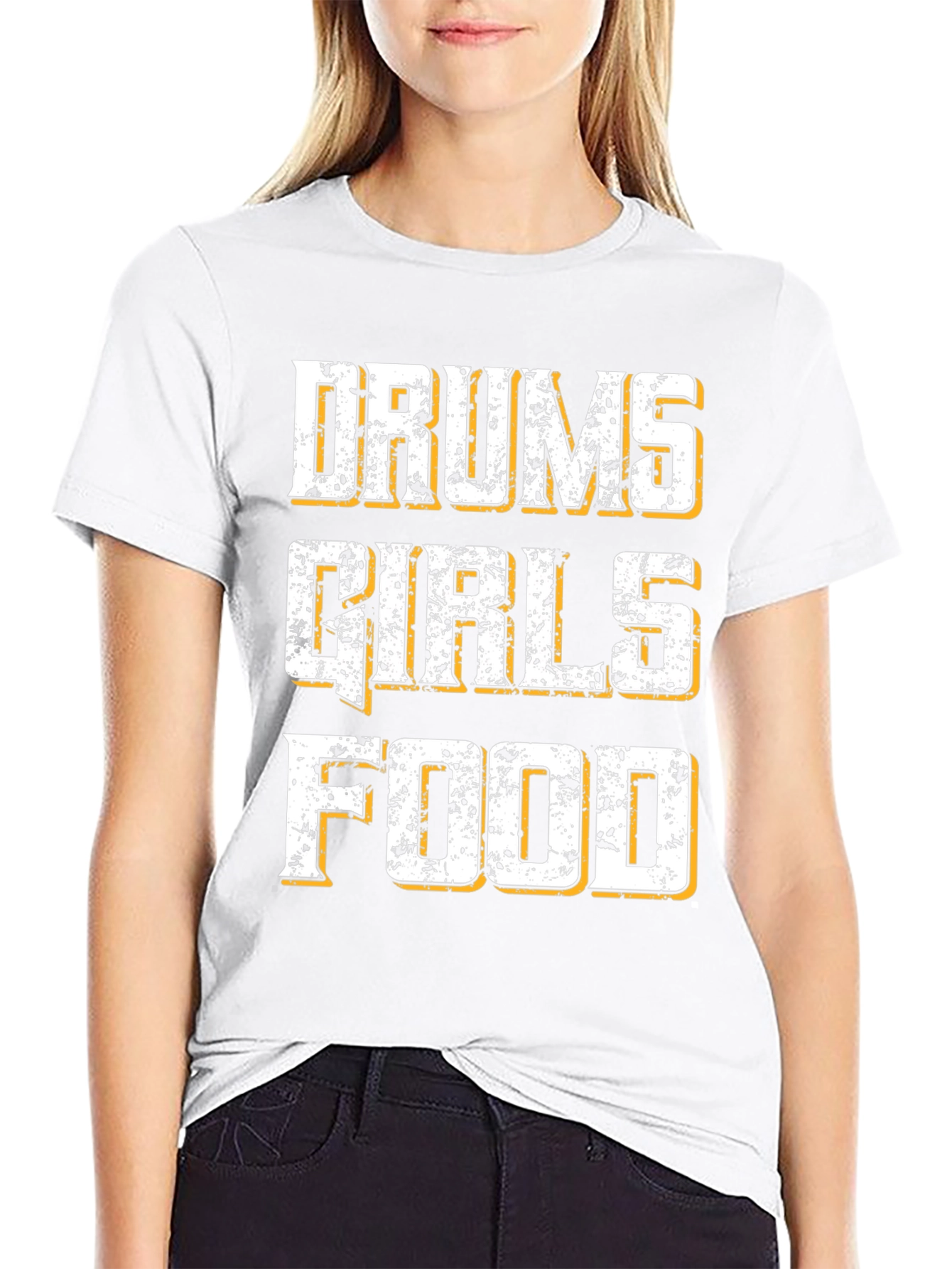 Drums Girls Food Graphic T-Shirt