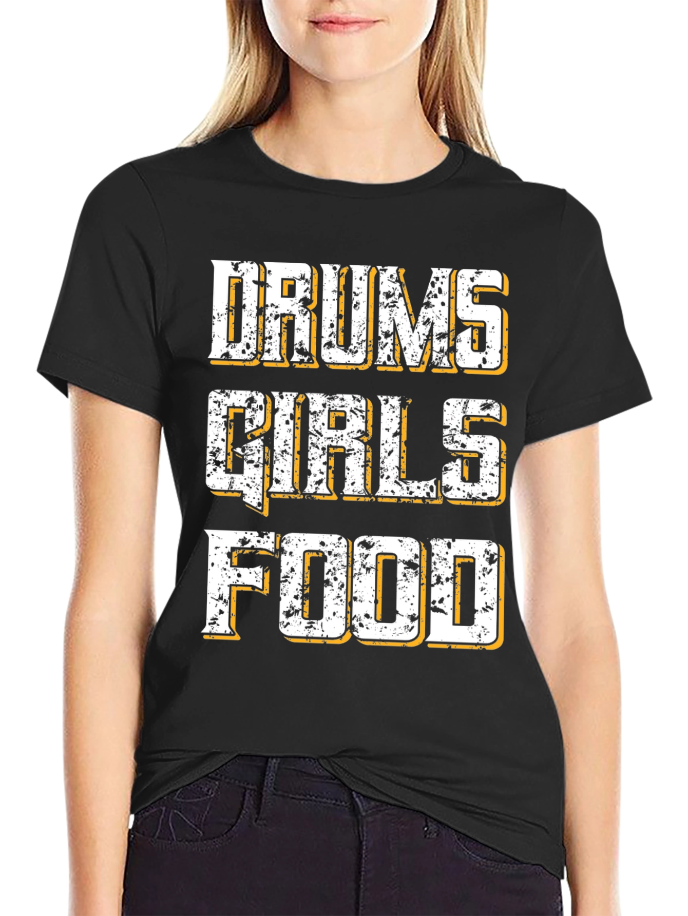 Drums Girls Food Graphic T-Shirt