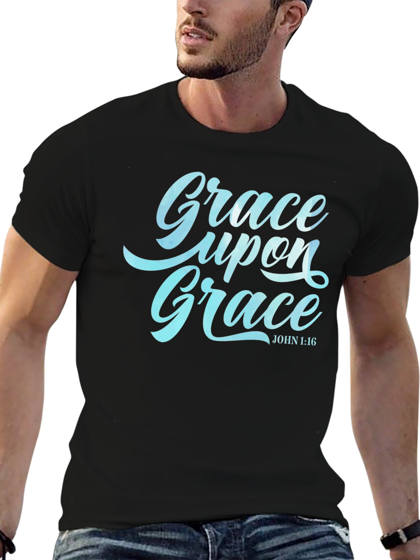 Grace Upon Grace Tee - John 1:16 Christian Apparel