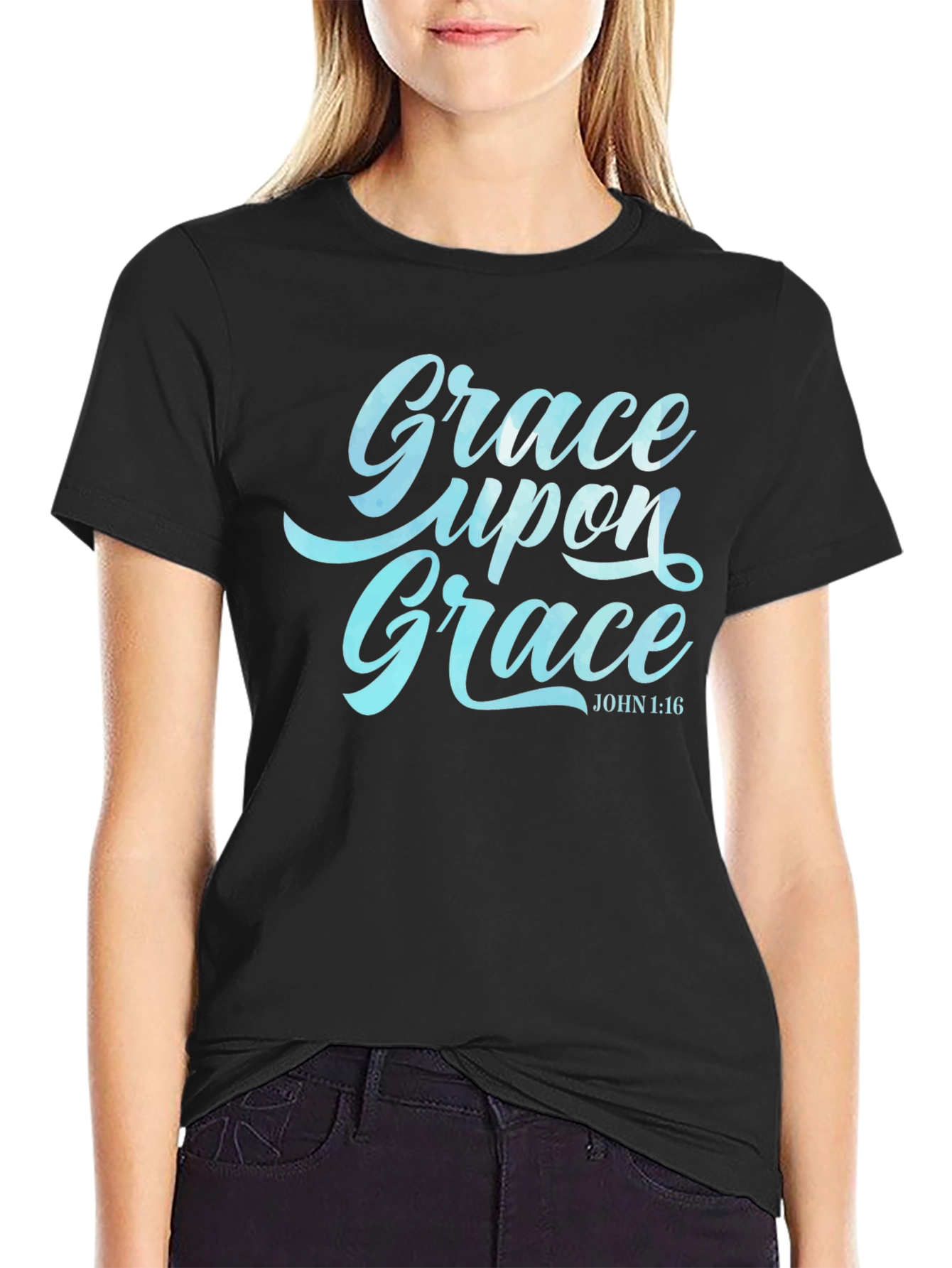 Grace Upon Grace Tee - John 1:16 Christian Apparel