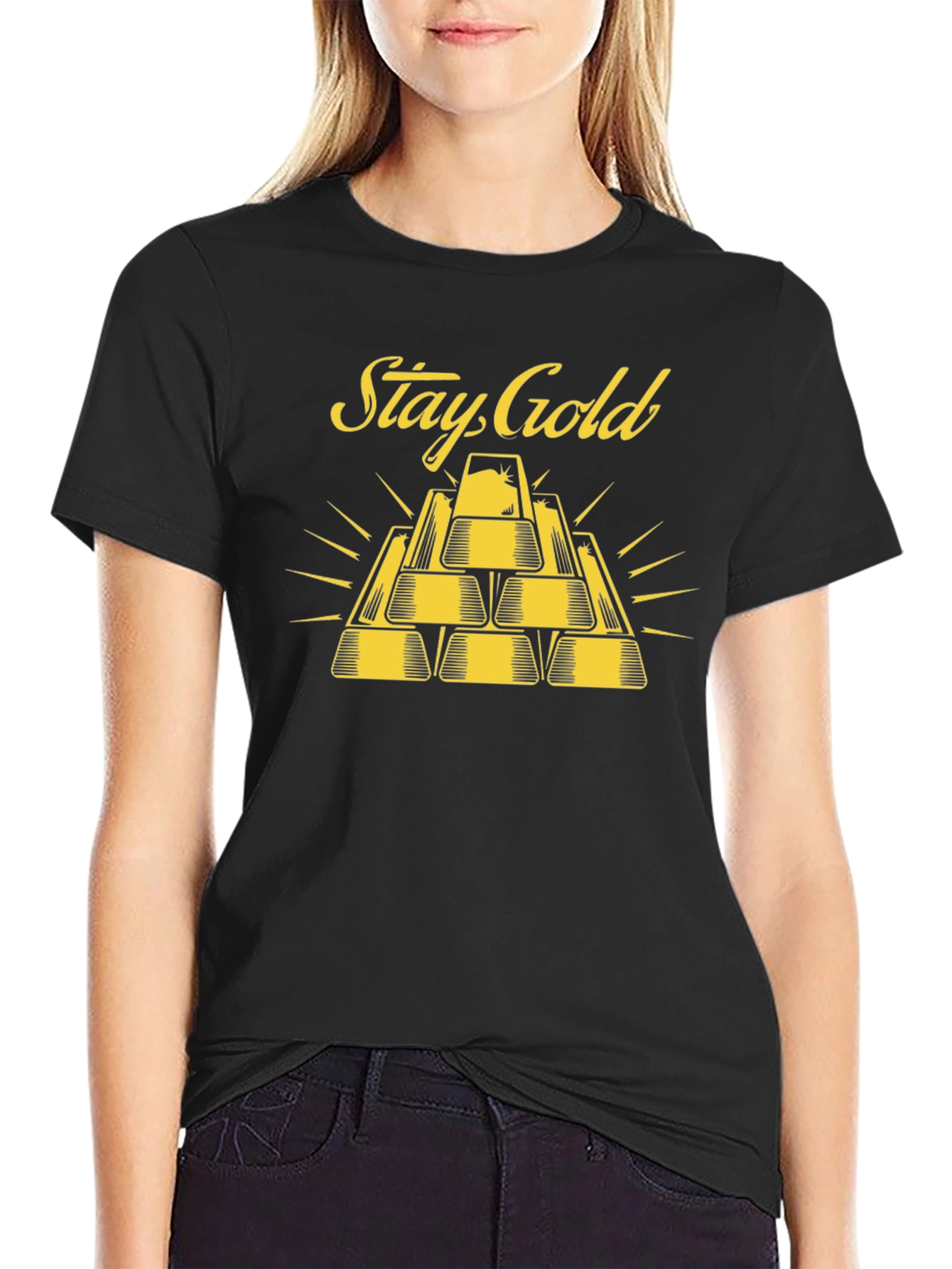 Stay Gold Graphic T-Shirt - Stylish Design