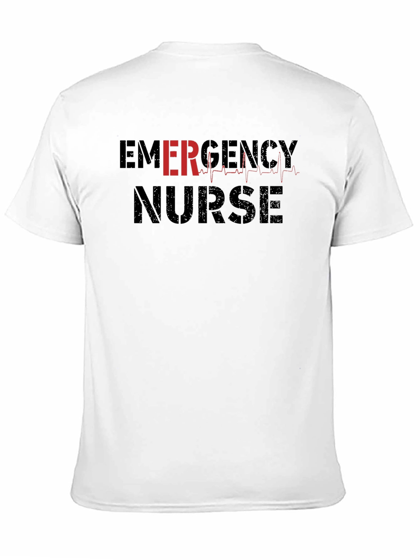 Emergency Nurse Black Graphic T-Shirt