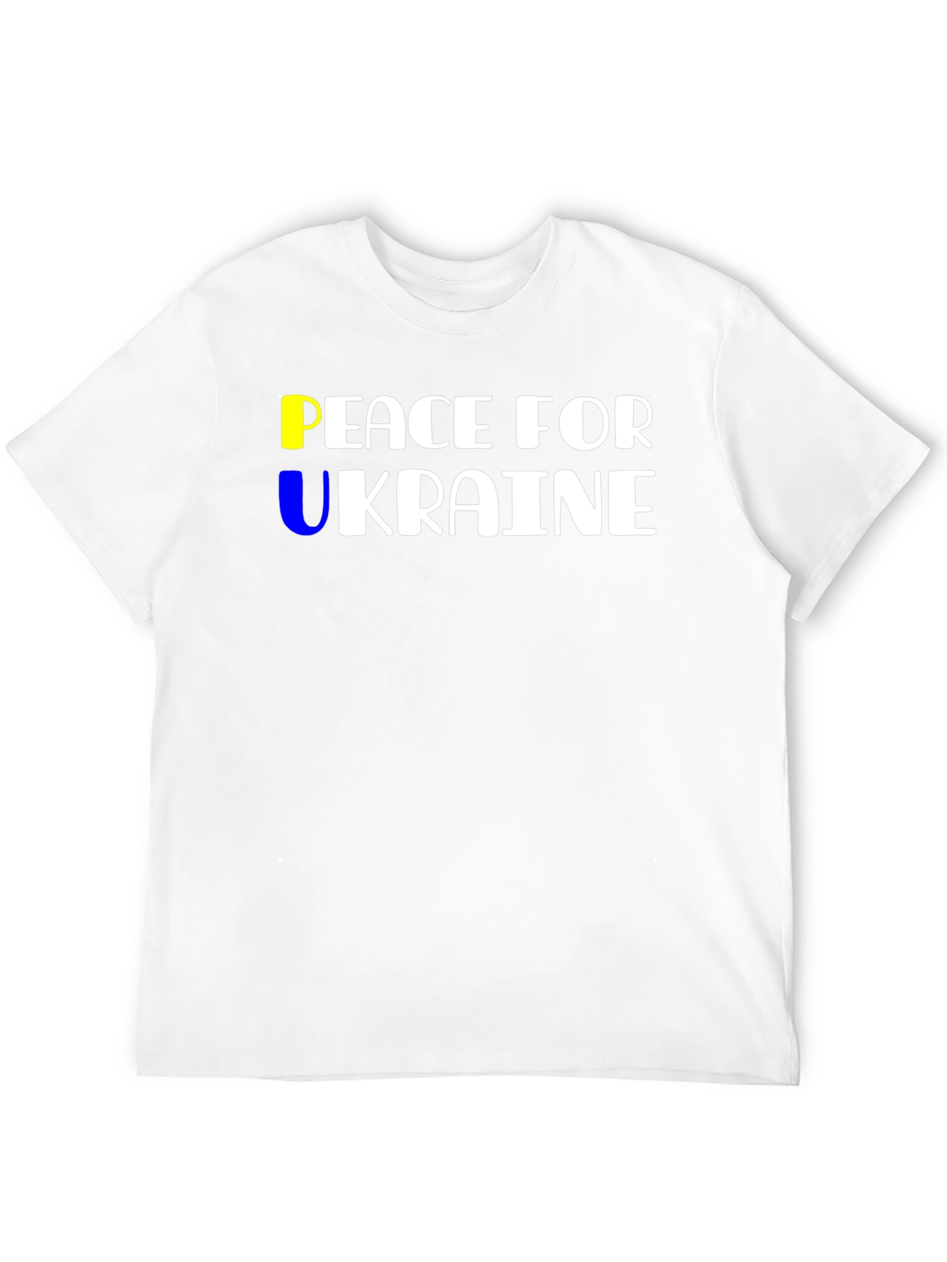Peace For Ukraine Graphic T-Shirt - Black