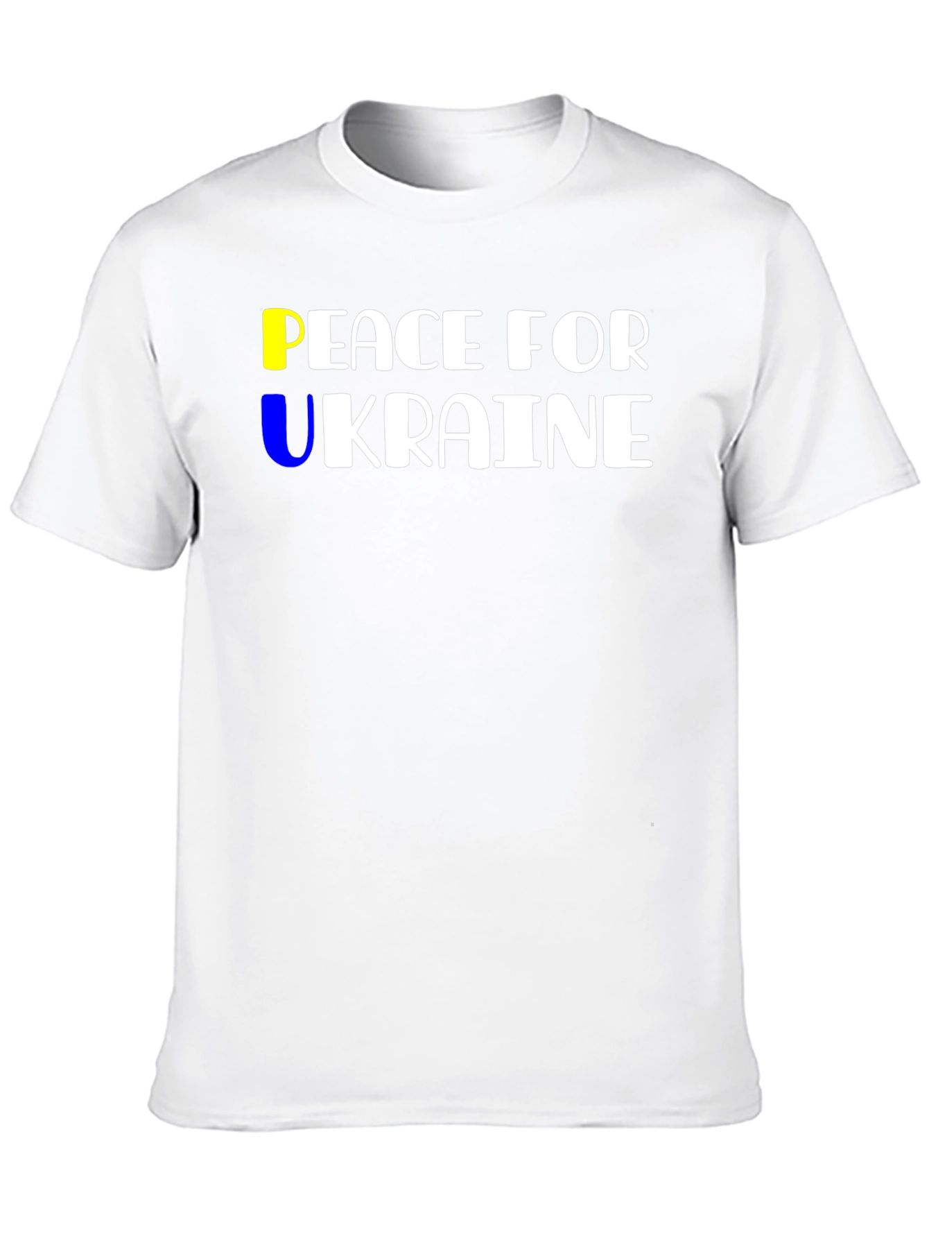 Peace For Ukraine Graphic T-Shirt - Black